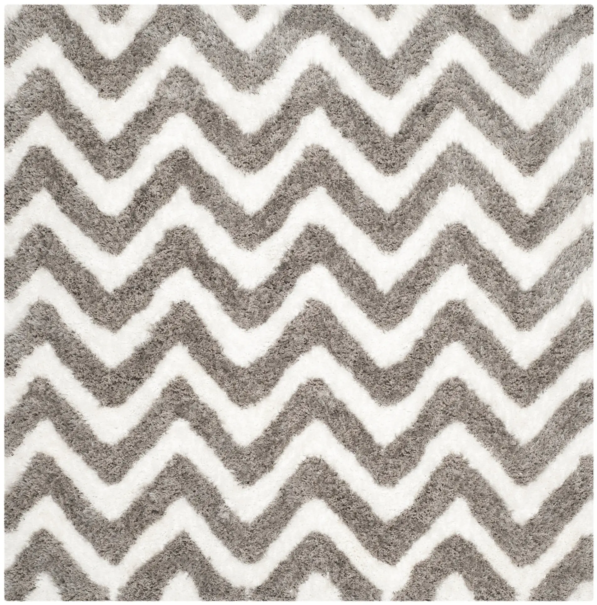 Barcelona Chevron Hand-Tufted Shag Rug