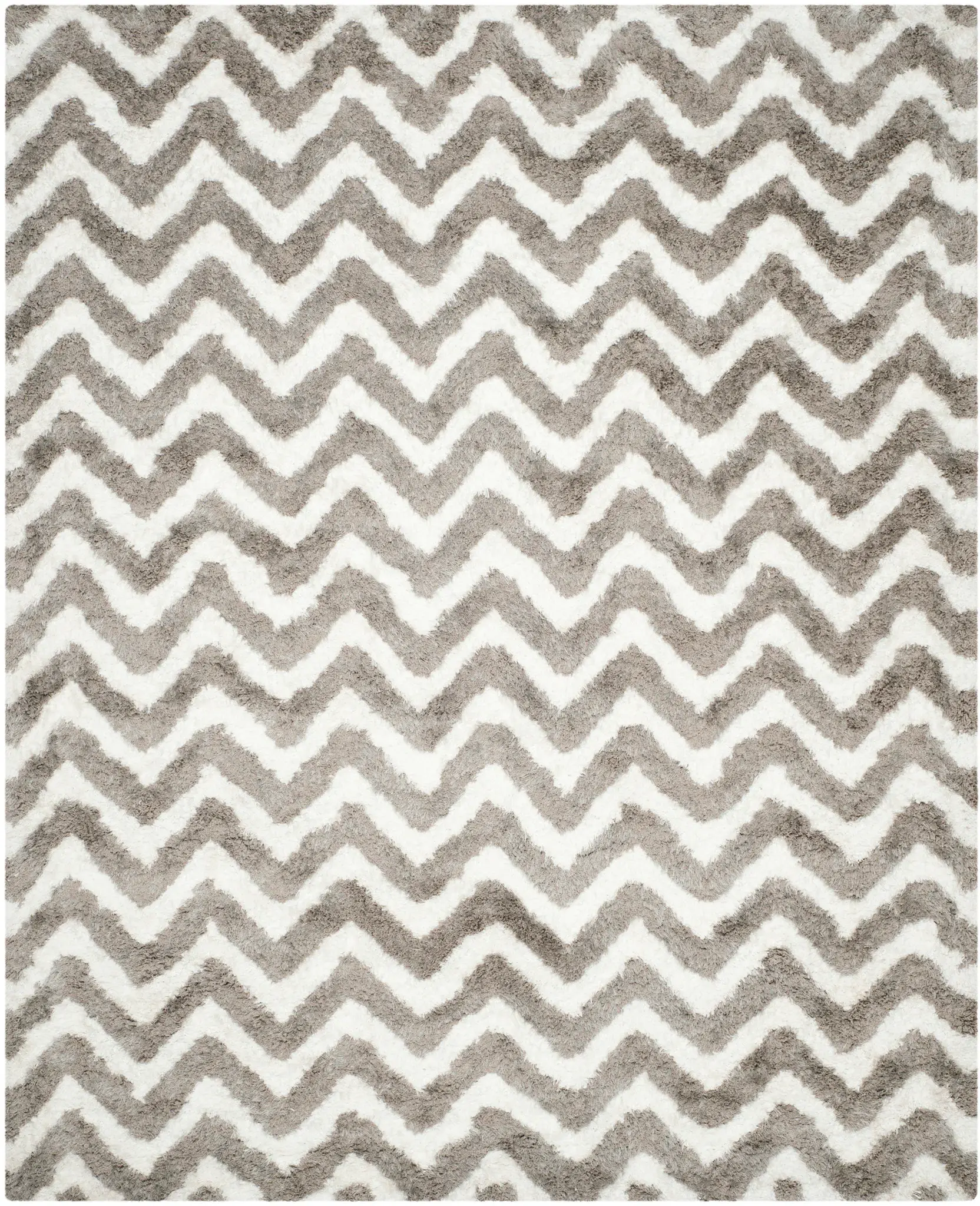 Barcelona Chevron Hand-Tufted Shag Rug