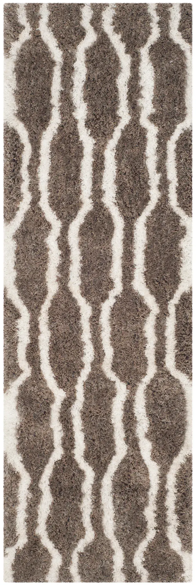 Barcelona Wavy Lattice Hand-Tufted Shag Rug