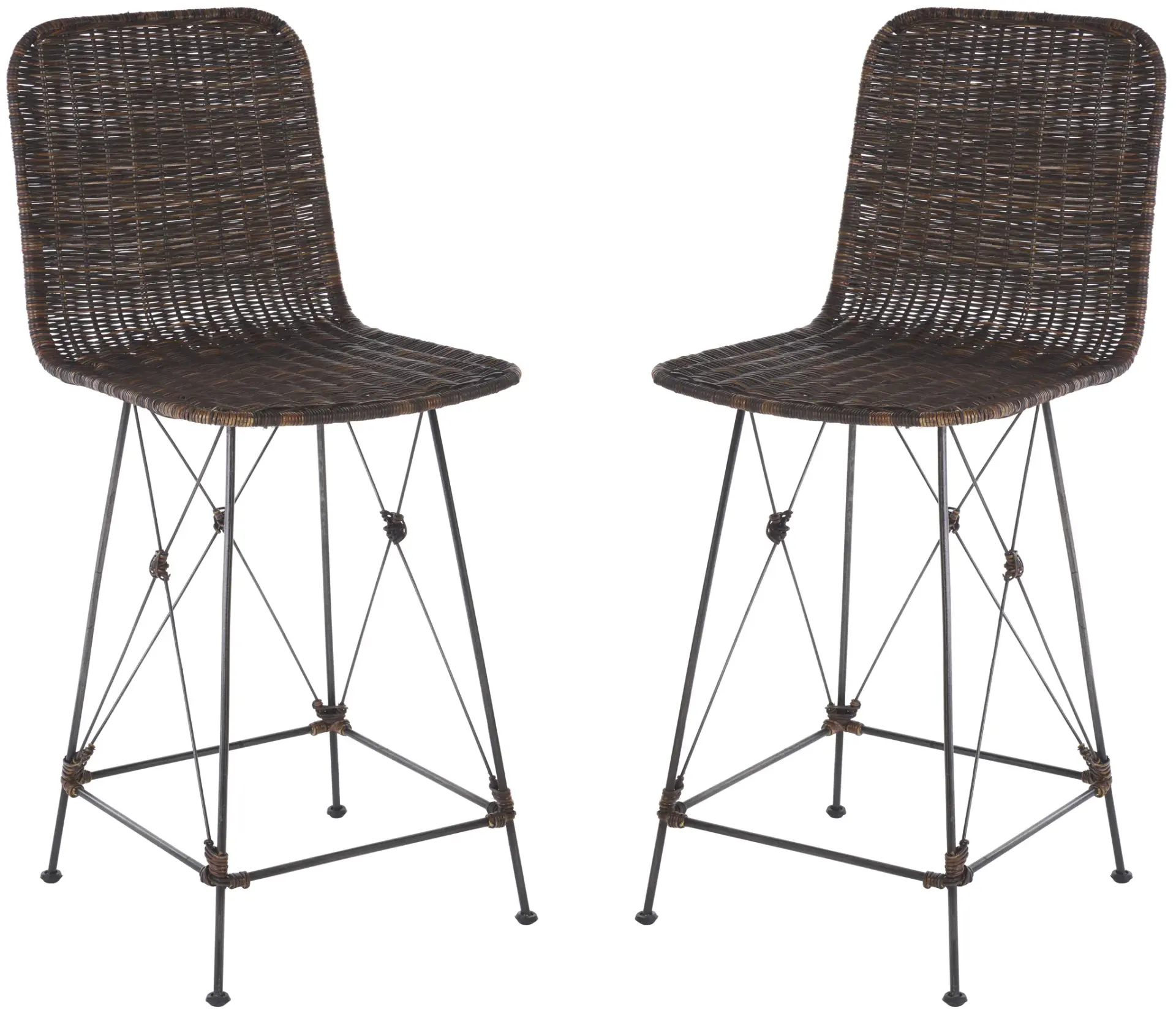 Minerva Weaved Counter Stool (Set of 2)