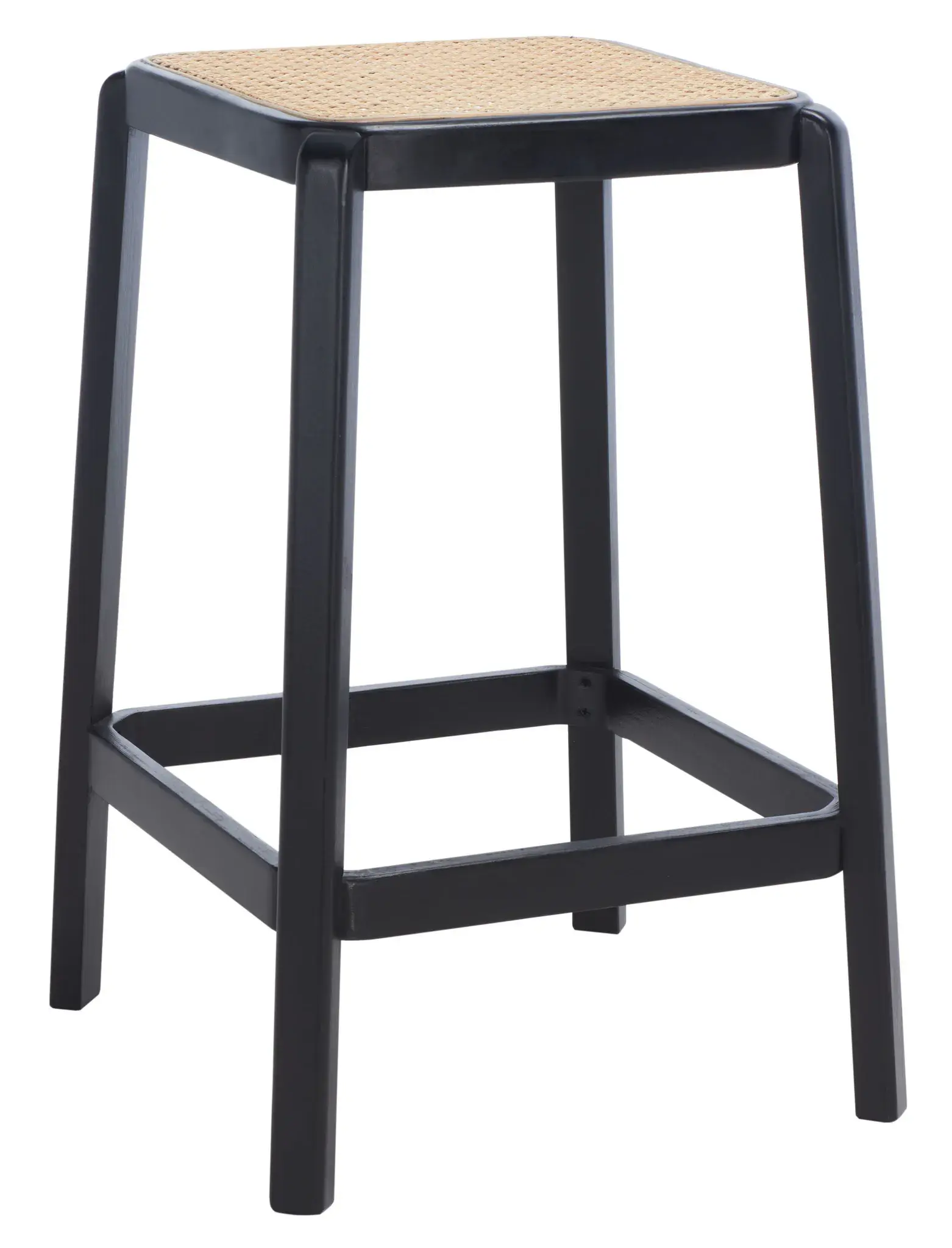 Silus Backless Cane Counter Stool