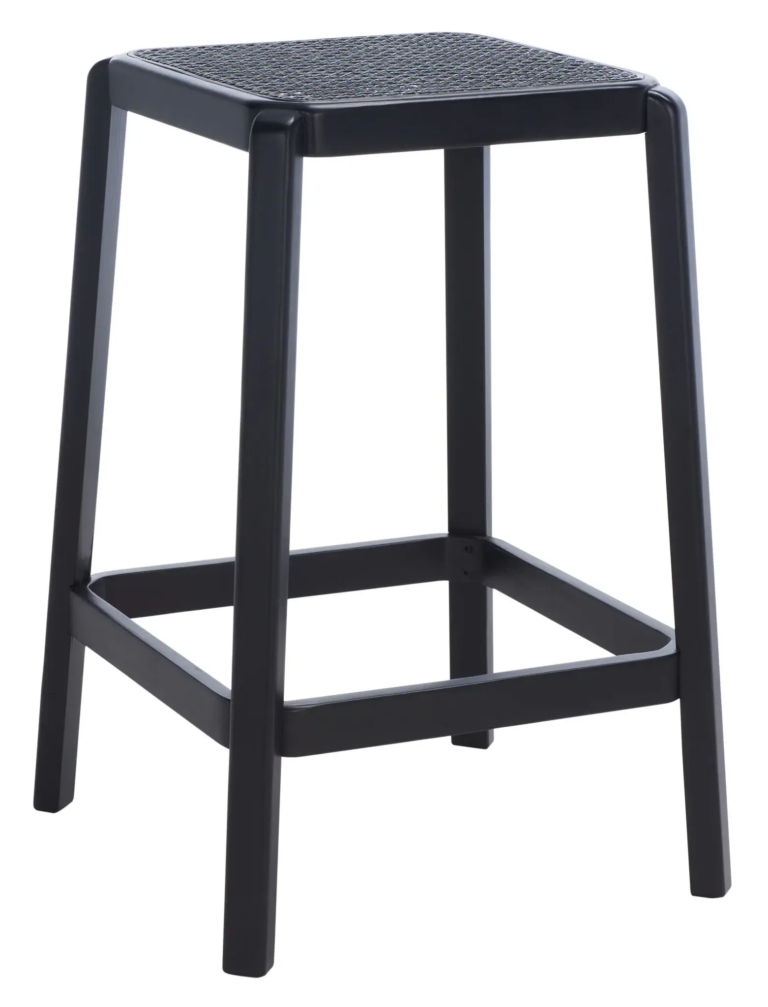 Silus Backless Cane Counter Stool
