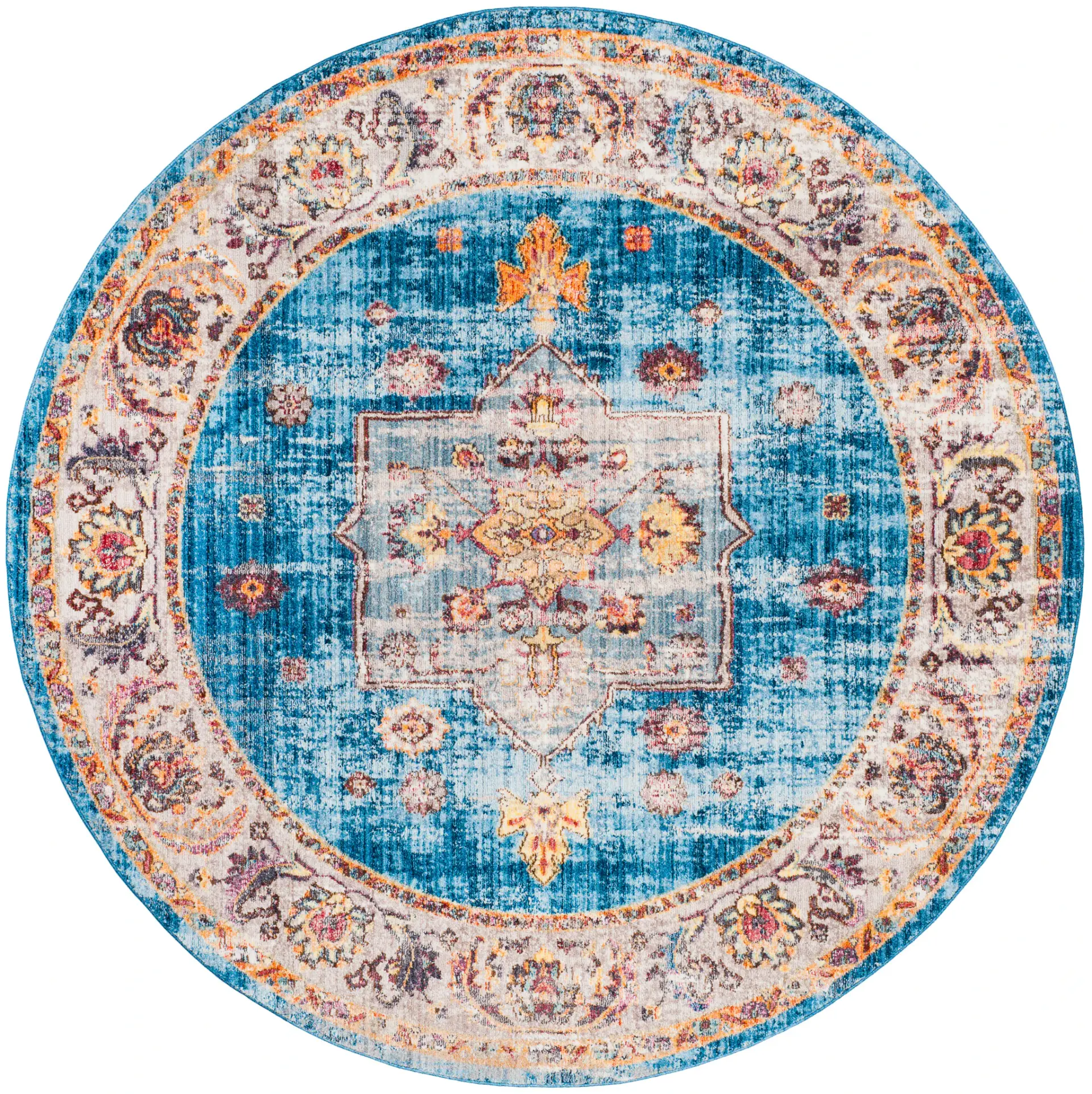 Bristol Vintage Stepped Medallion Rug