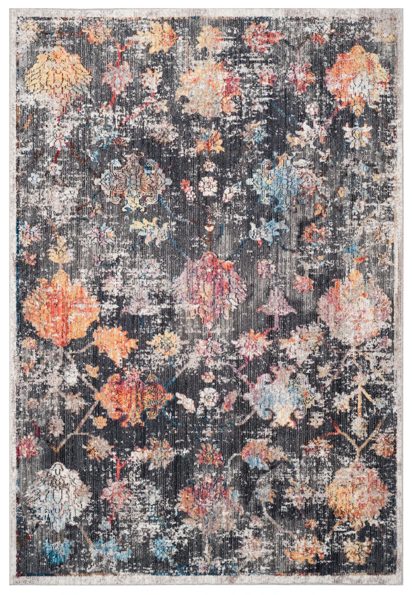 Bristol Distressed Floral Allover Rug