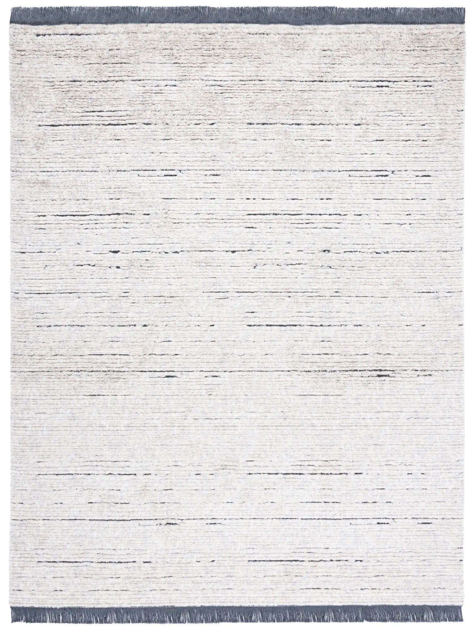 Burko Dashed Stripe Shag Rug