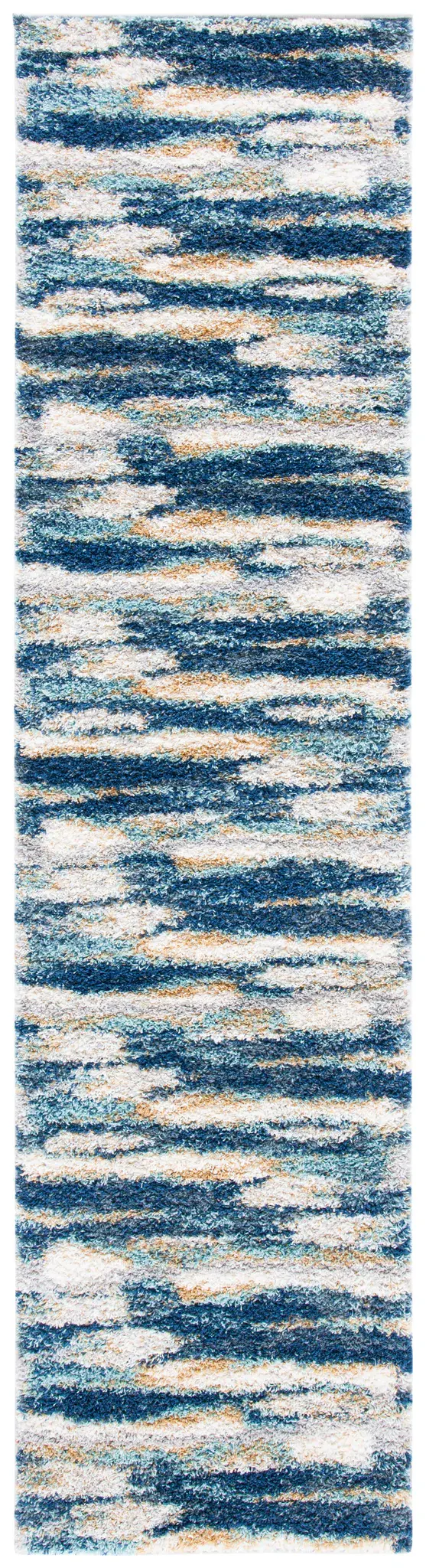 Calista Abstract Banded Shag Rug