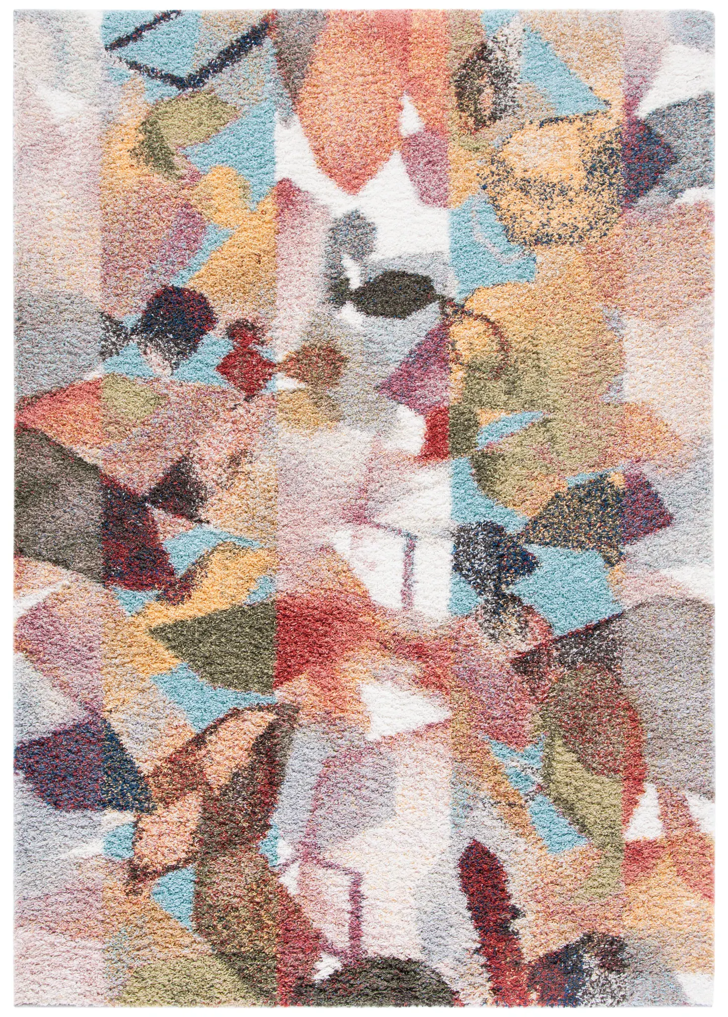 Calista Watercolor Shag Rug
