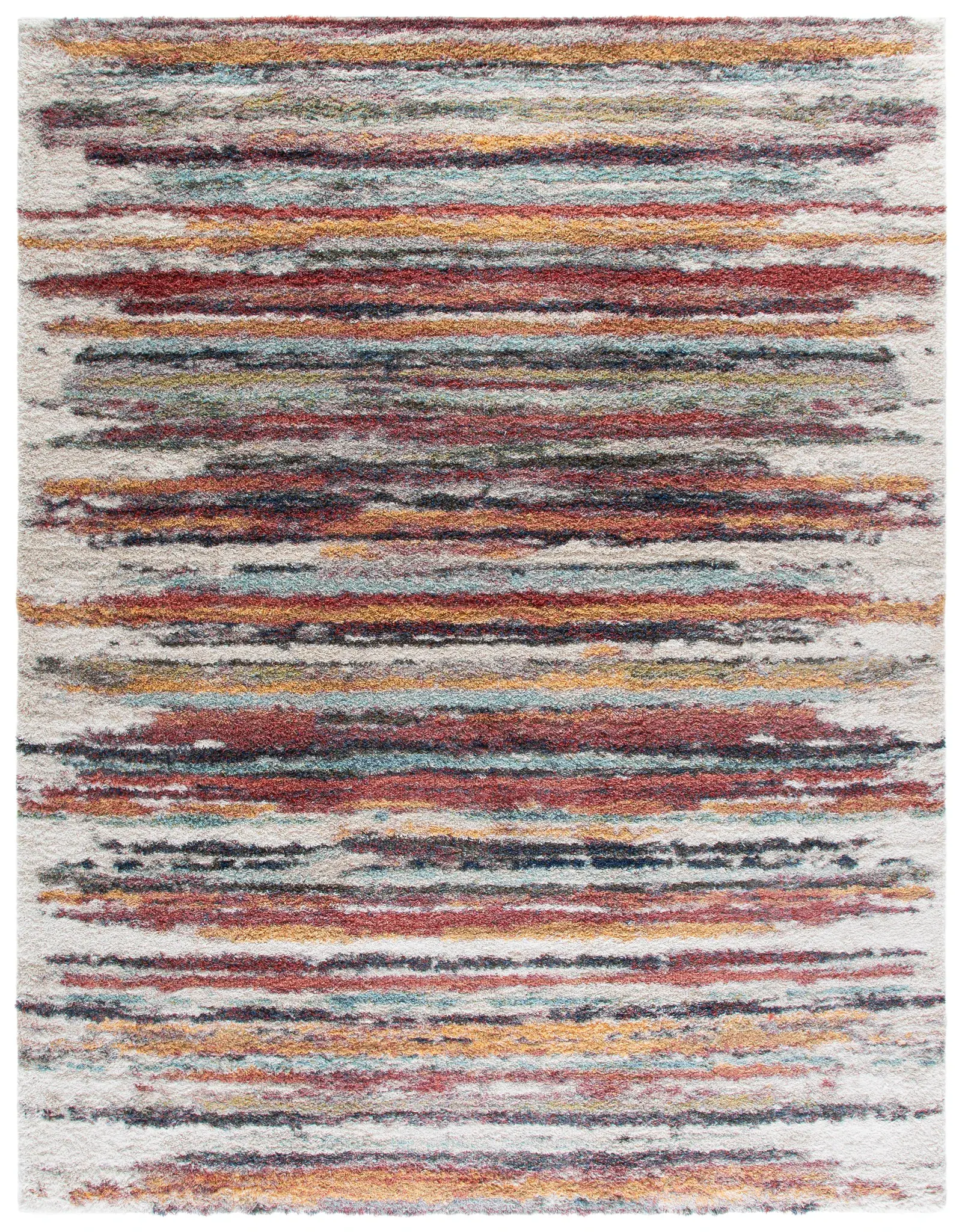 Calista Stripe Shag Rug