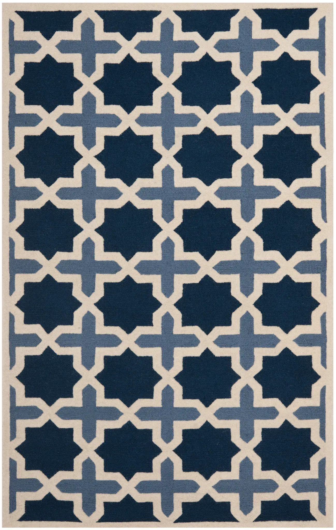 Cambridge Star Trellis Hand-Tufted Wool Rug