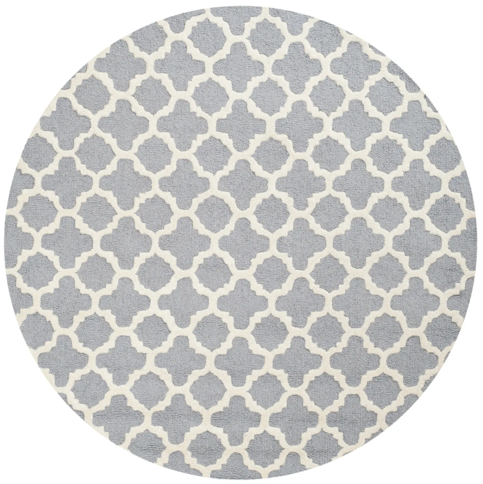 Cambridge Small Quatrefoil Hand-Tufted Wool Rug