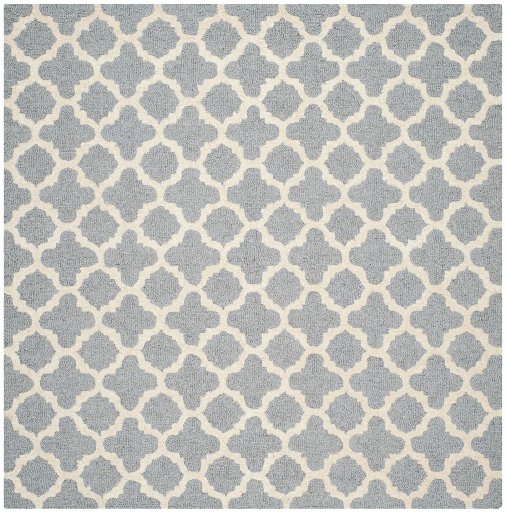 Cambridge Small Quatrefoil Hand-Tufted Wool Rug