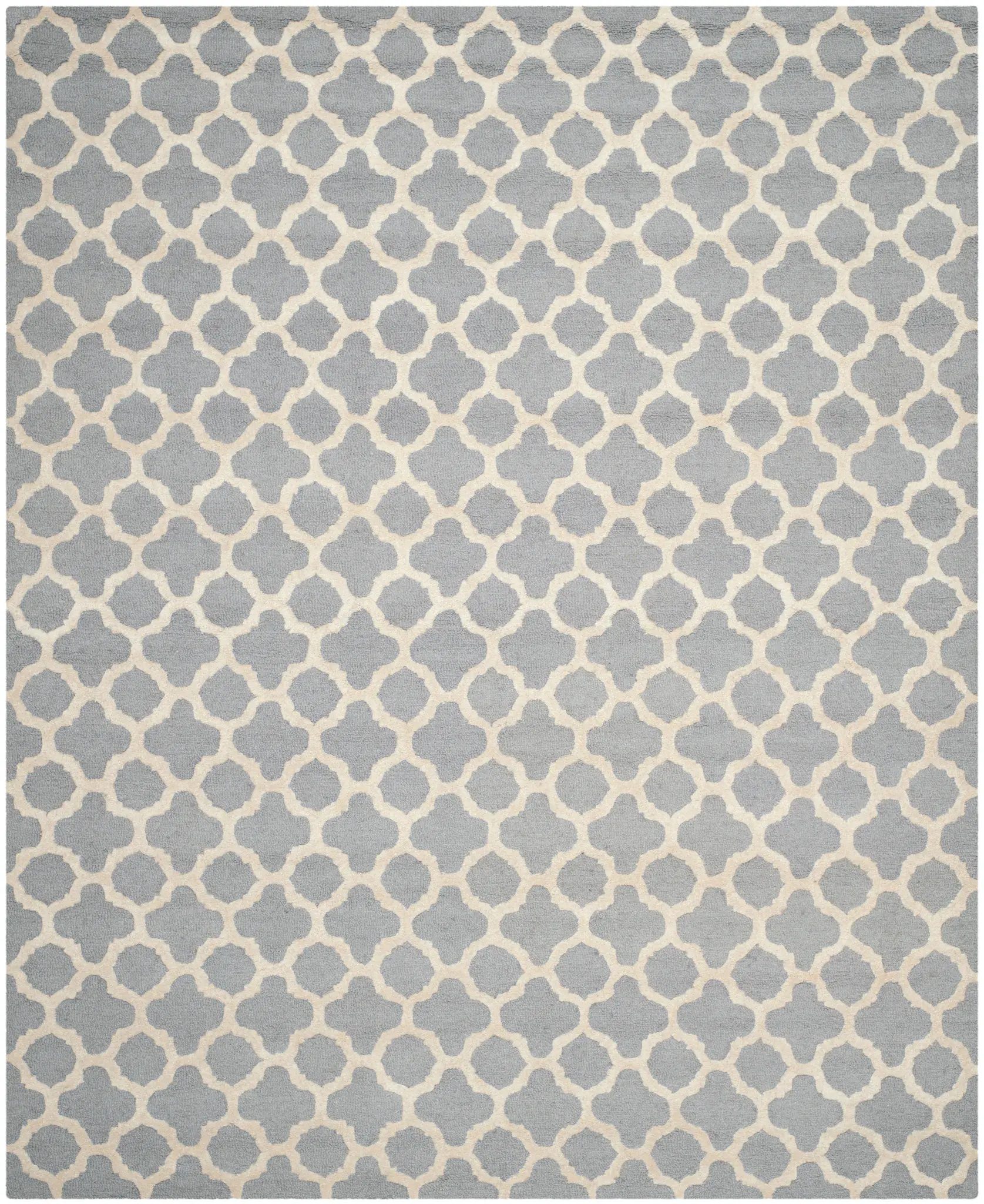 Cambridge Small Quatrefoil Hand-Tufted Wool Rug