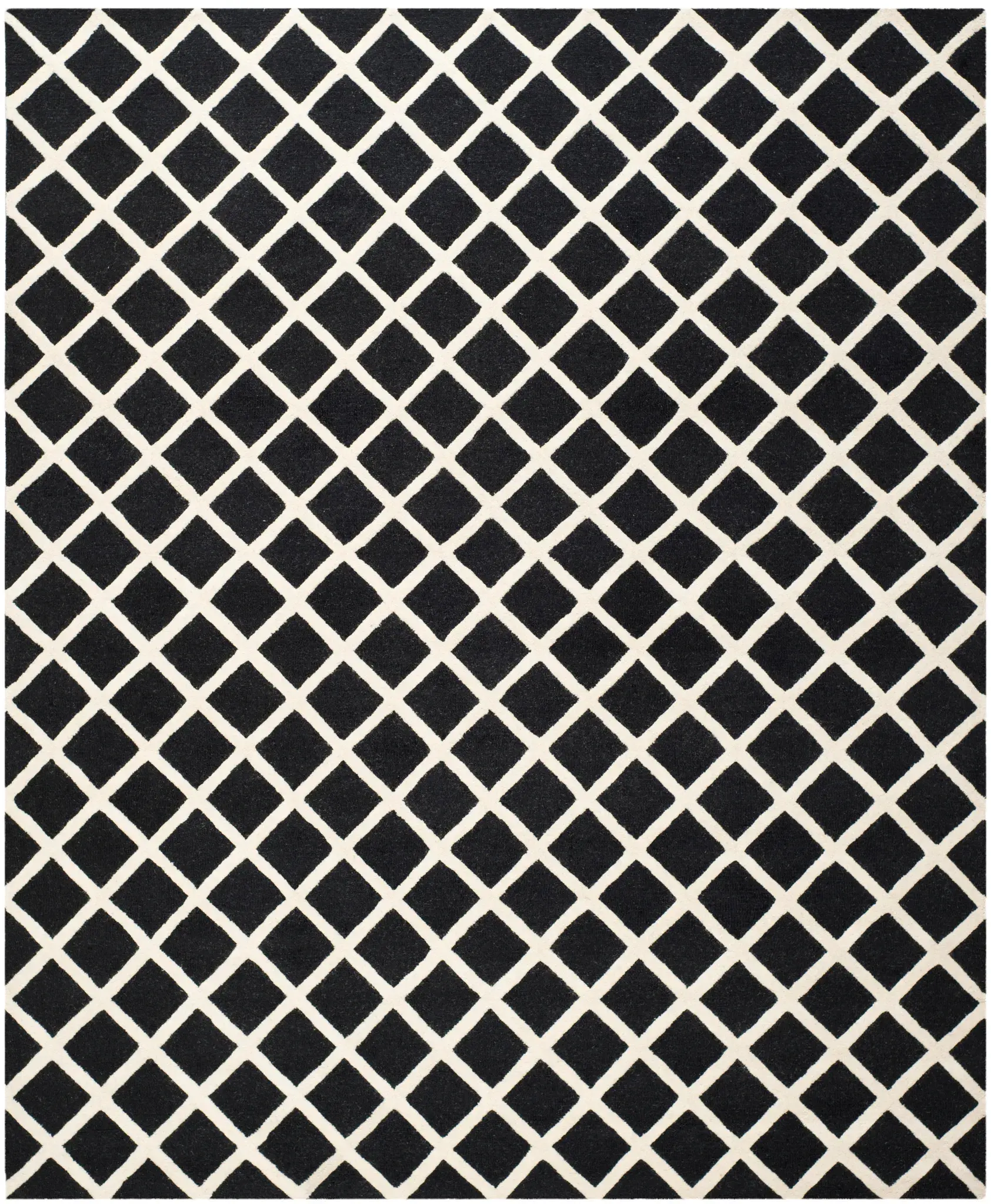Cambridge Diamond Lattice Hand-Tufted Wool Rug