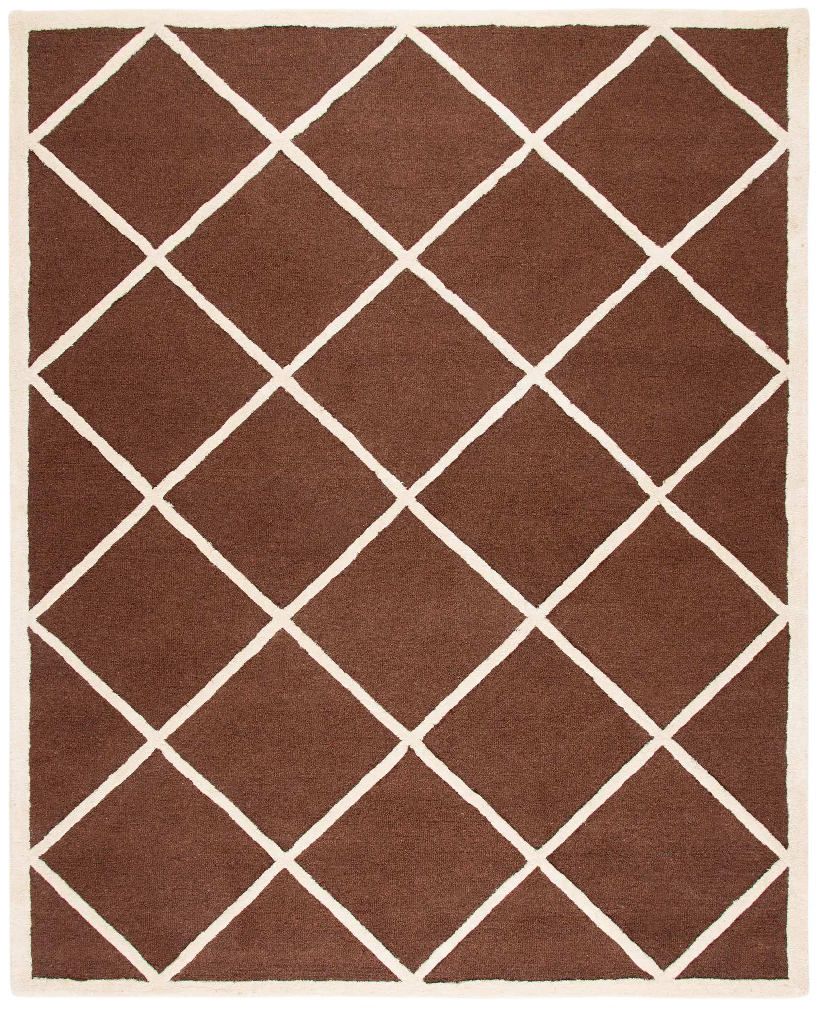 Cambridge Diamond Trellis Hand-Tufted Wool Rug