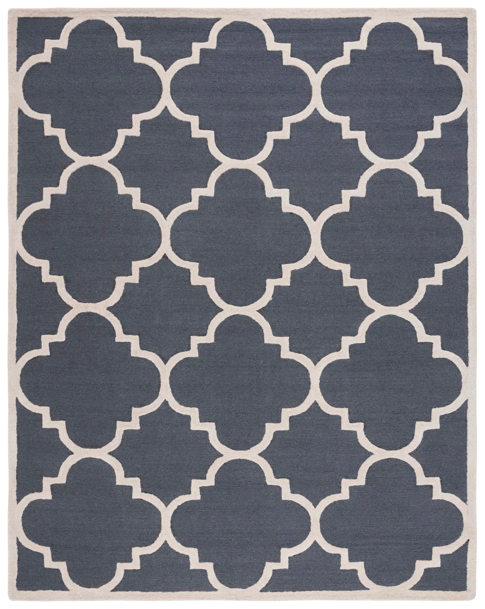 Cambridge Large Quatrefoil Hand-Tufted Wool Rug