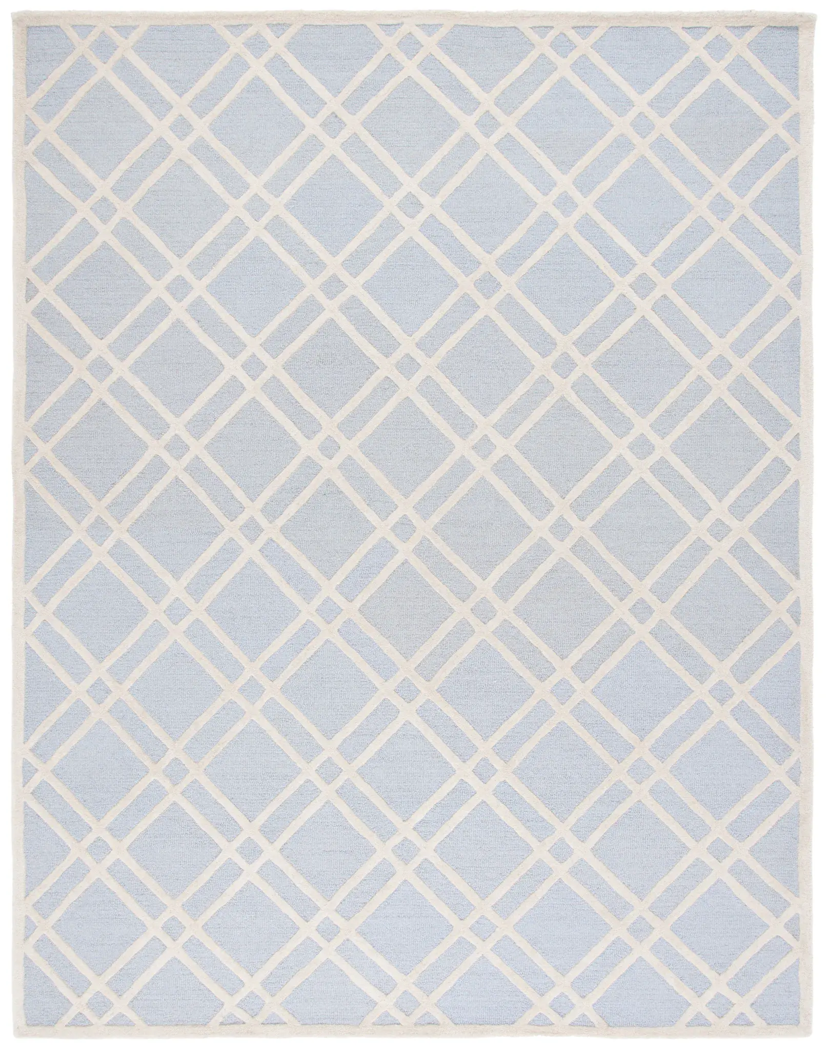 Cambridge Plaid Trellis Hand-Tufted Wool Rug