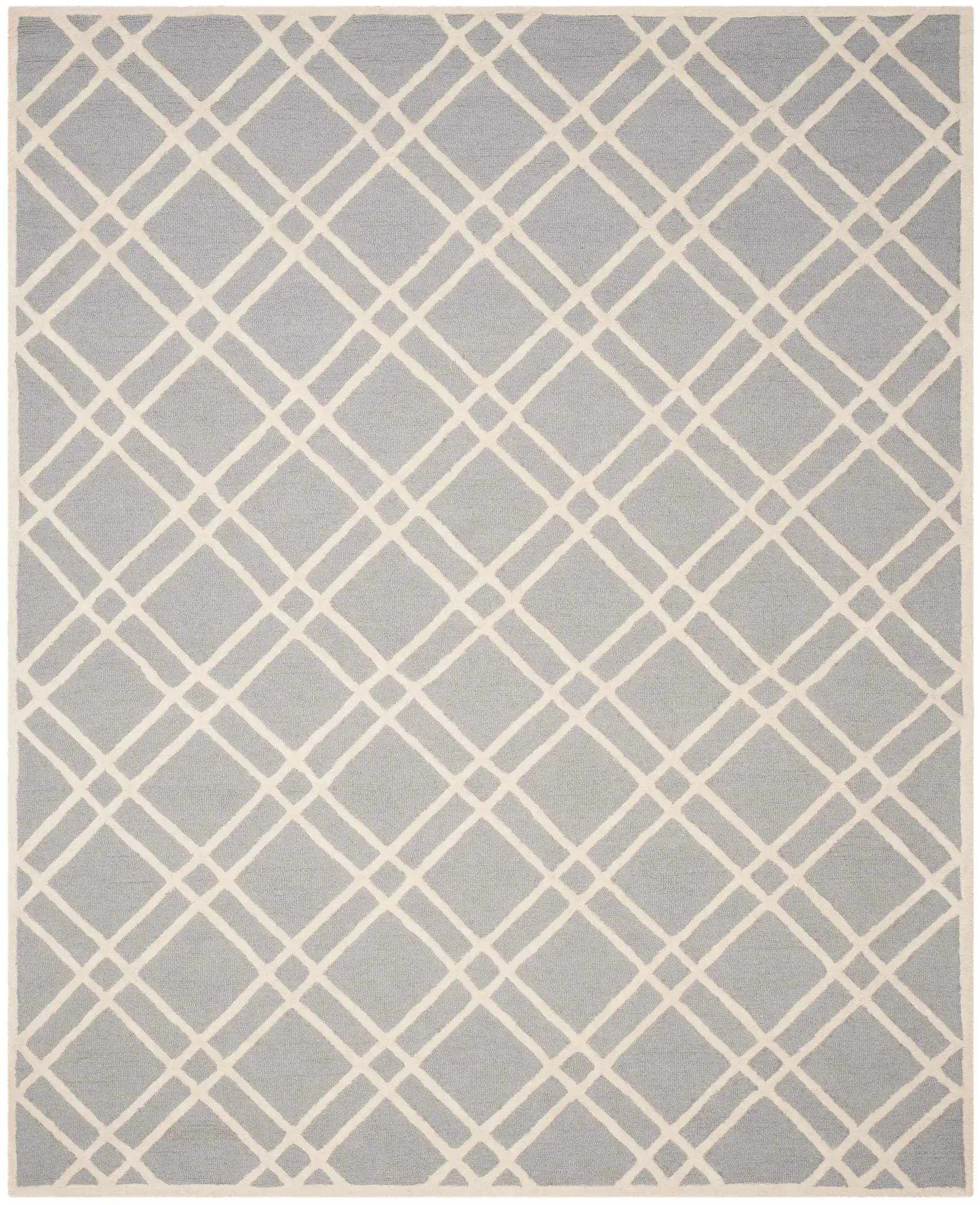 Cambridge Plaid Trellis Hand-Tufted Wool Rug
