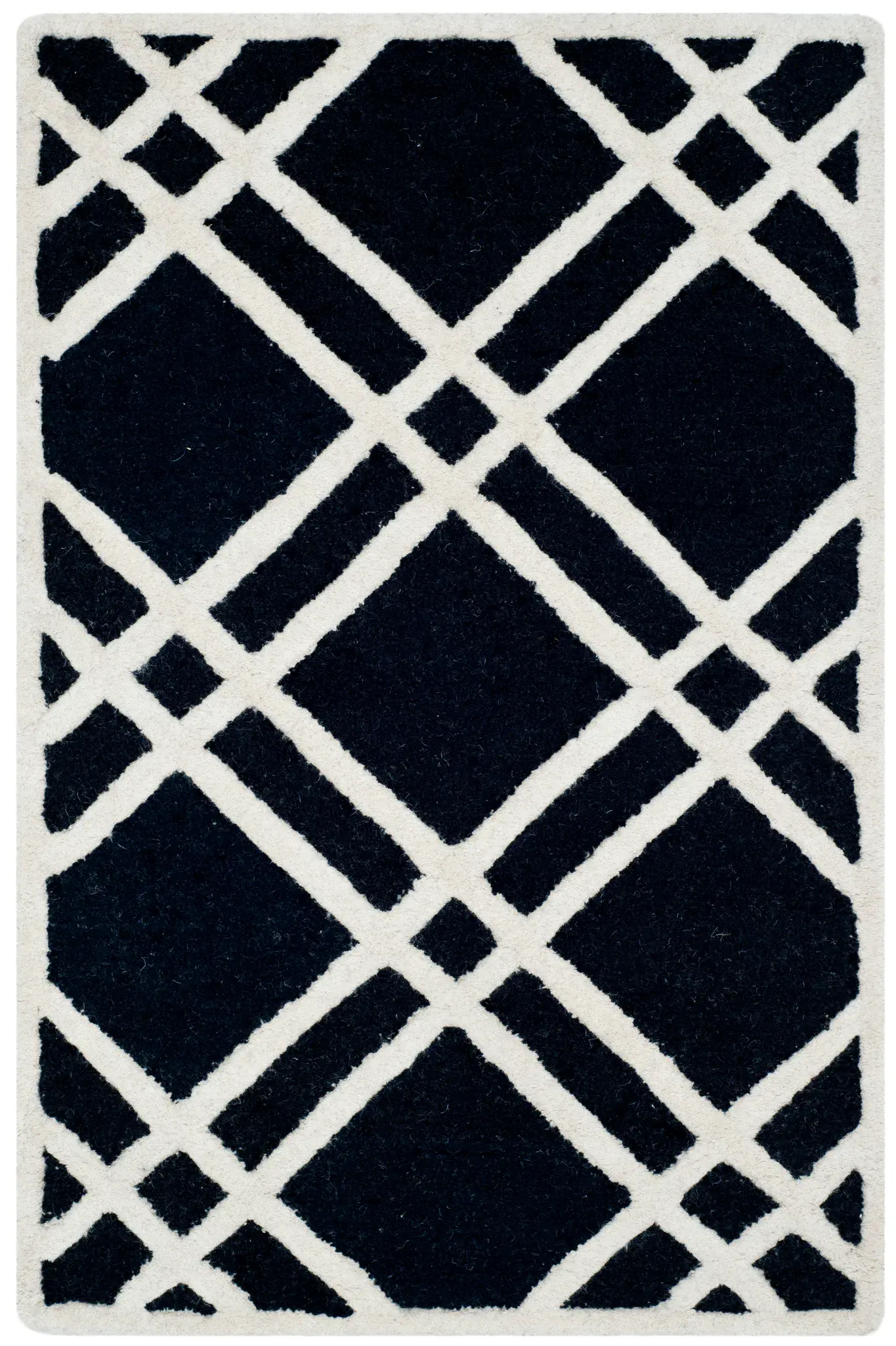 Cambridge Plaid Trellis Hand-Tufted Wool Rug