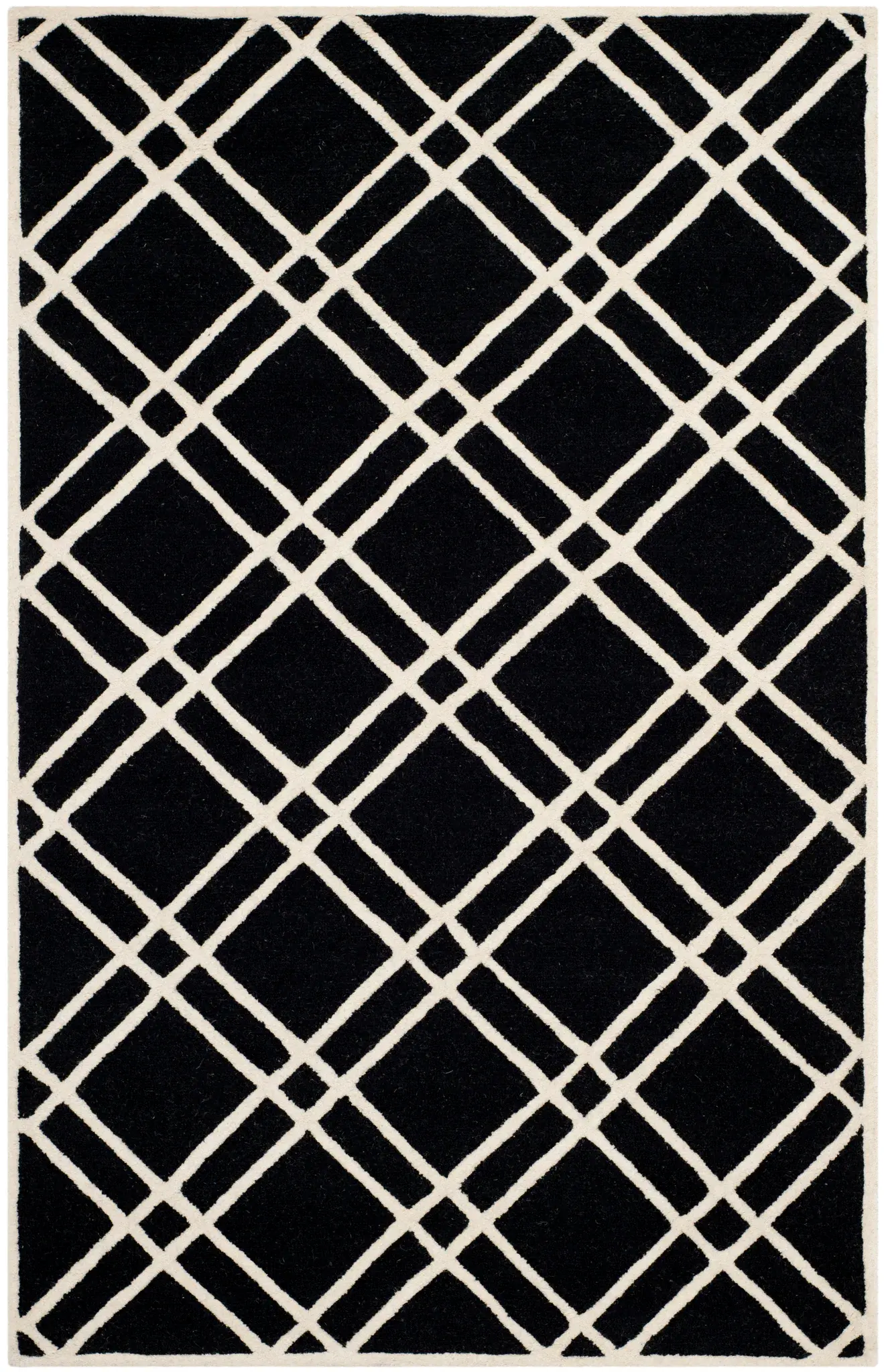 Cambridge Plaid Trellis Hand-Tufted Wool Rug