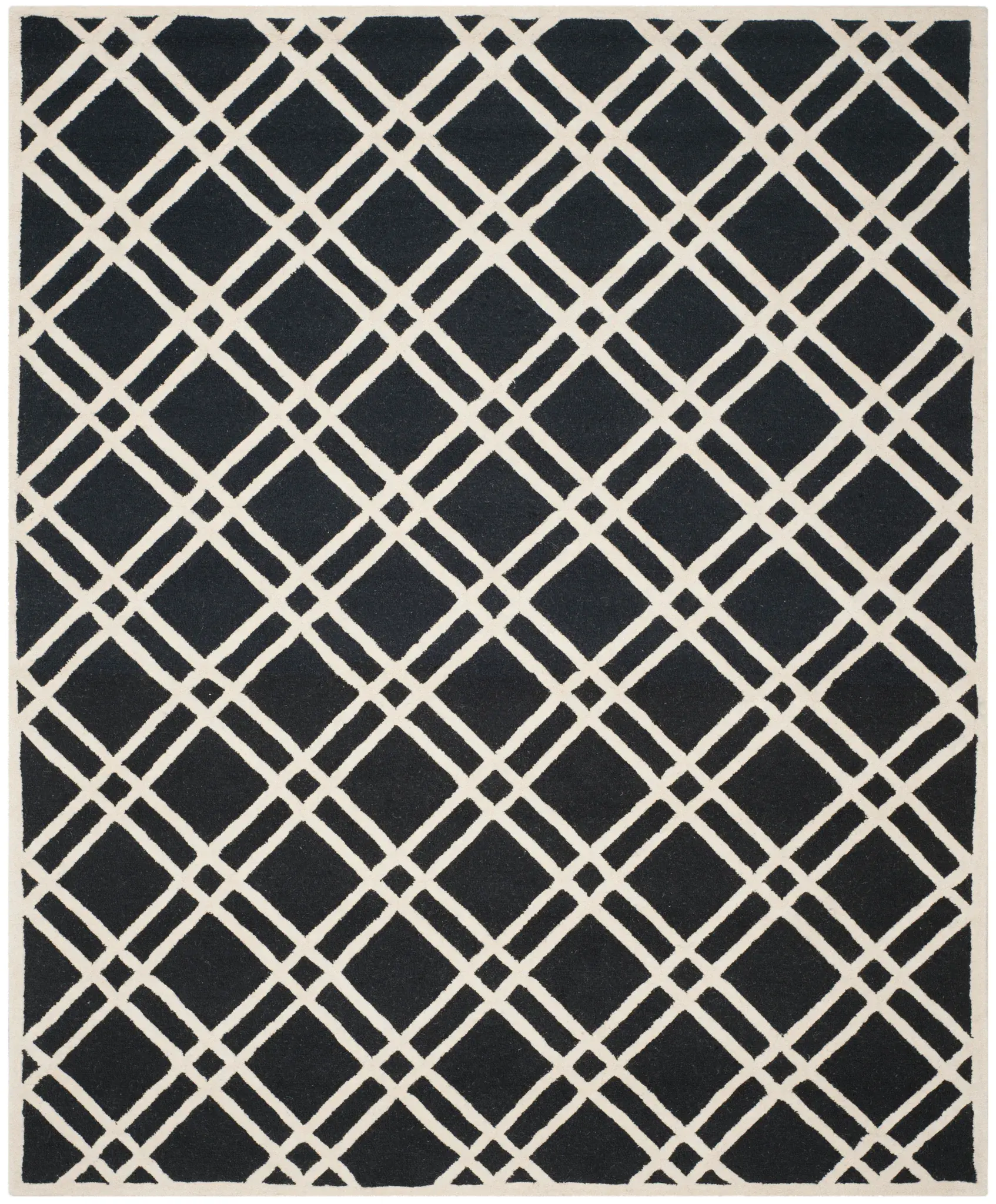 Cambridge Plaid Trellis Hand-Tufted Wool Rug