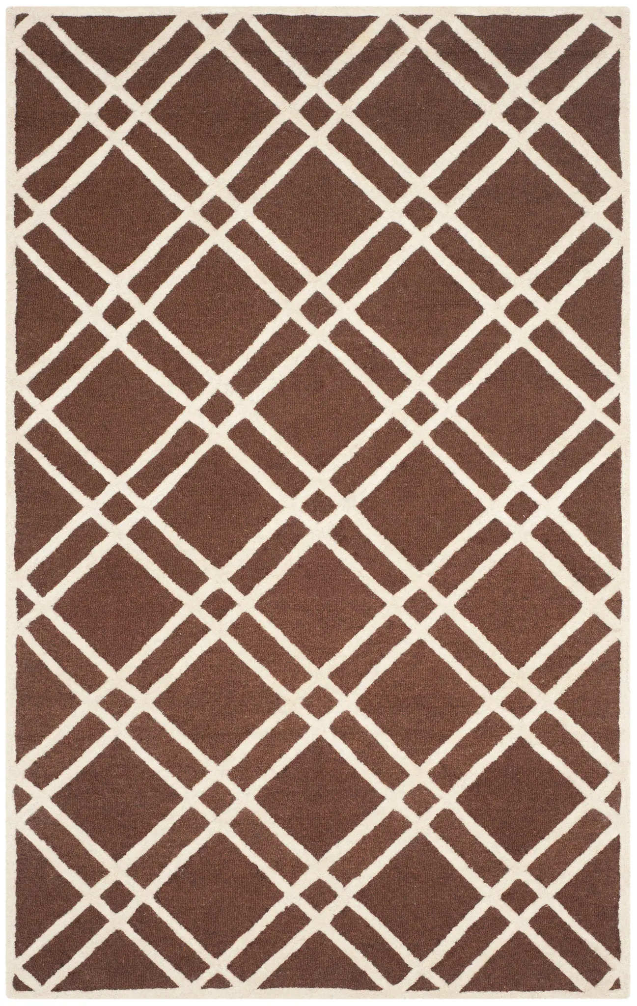 Cambridge Plaid Trellis Hand-Tufted Wool Rug