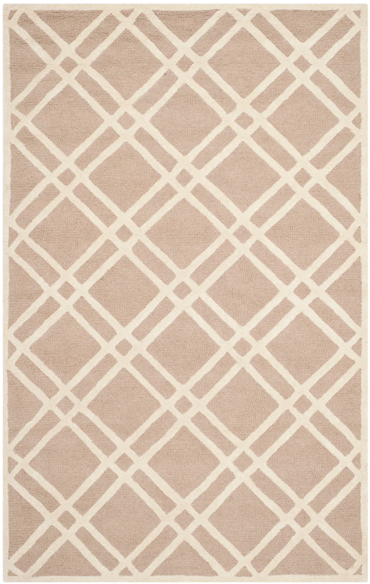 Cambridge Plaid Trellis Hand-Tufted Wool Rug