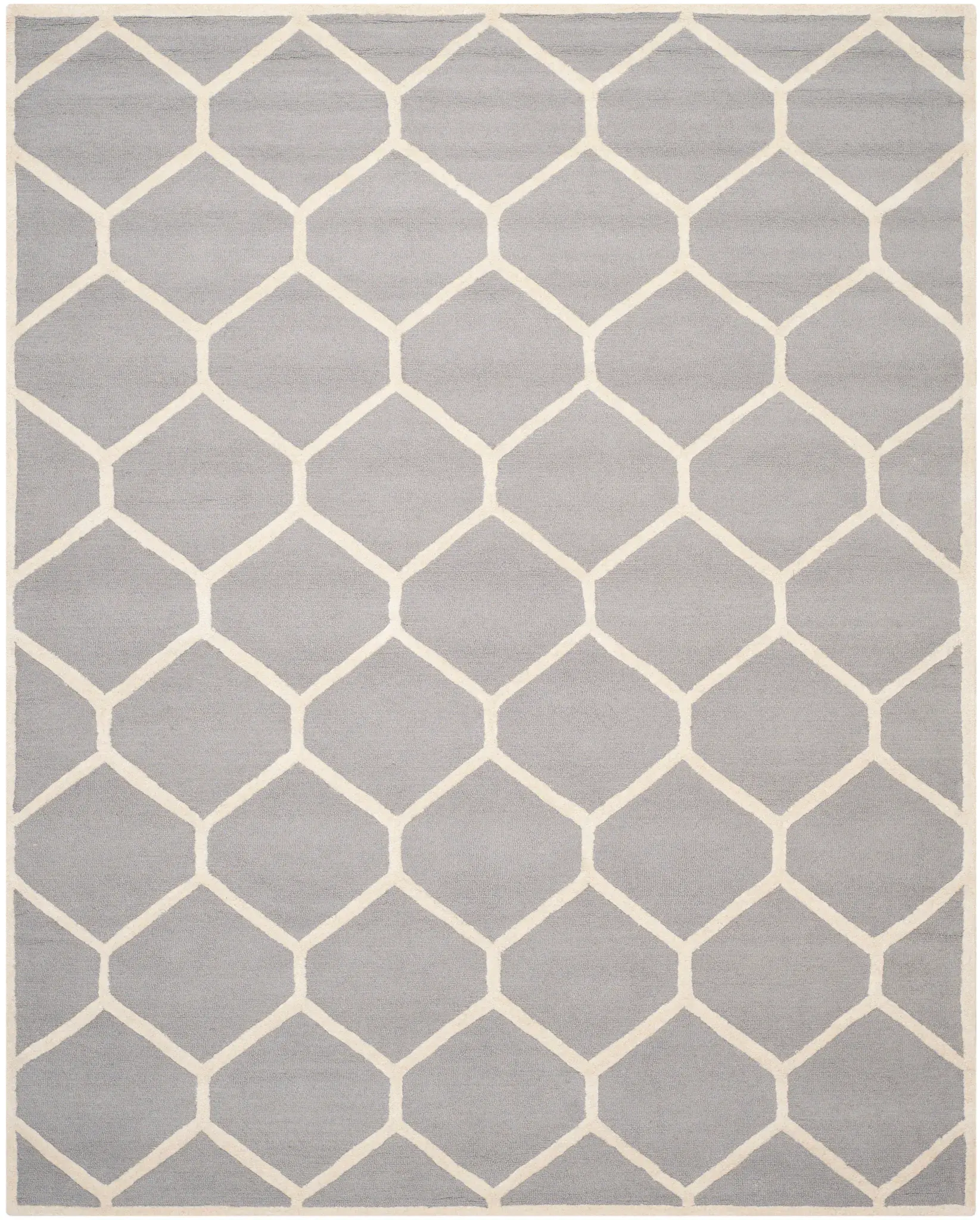 Cambridge Hexagon Trellis Hand-Tufted Wool Rug