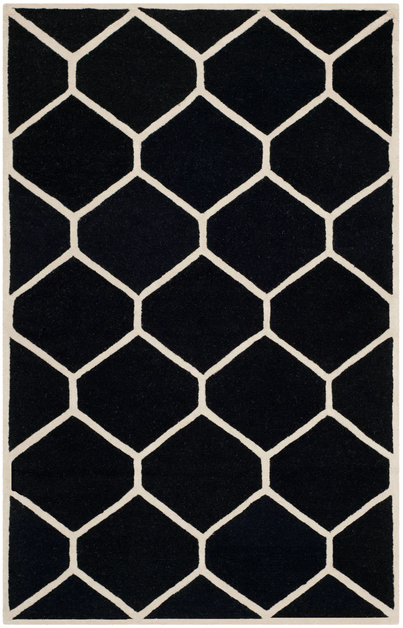 Cambridge Hexagon Trellis Hand-Tufted Wool Rug