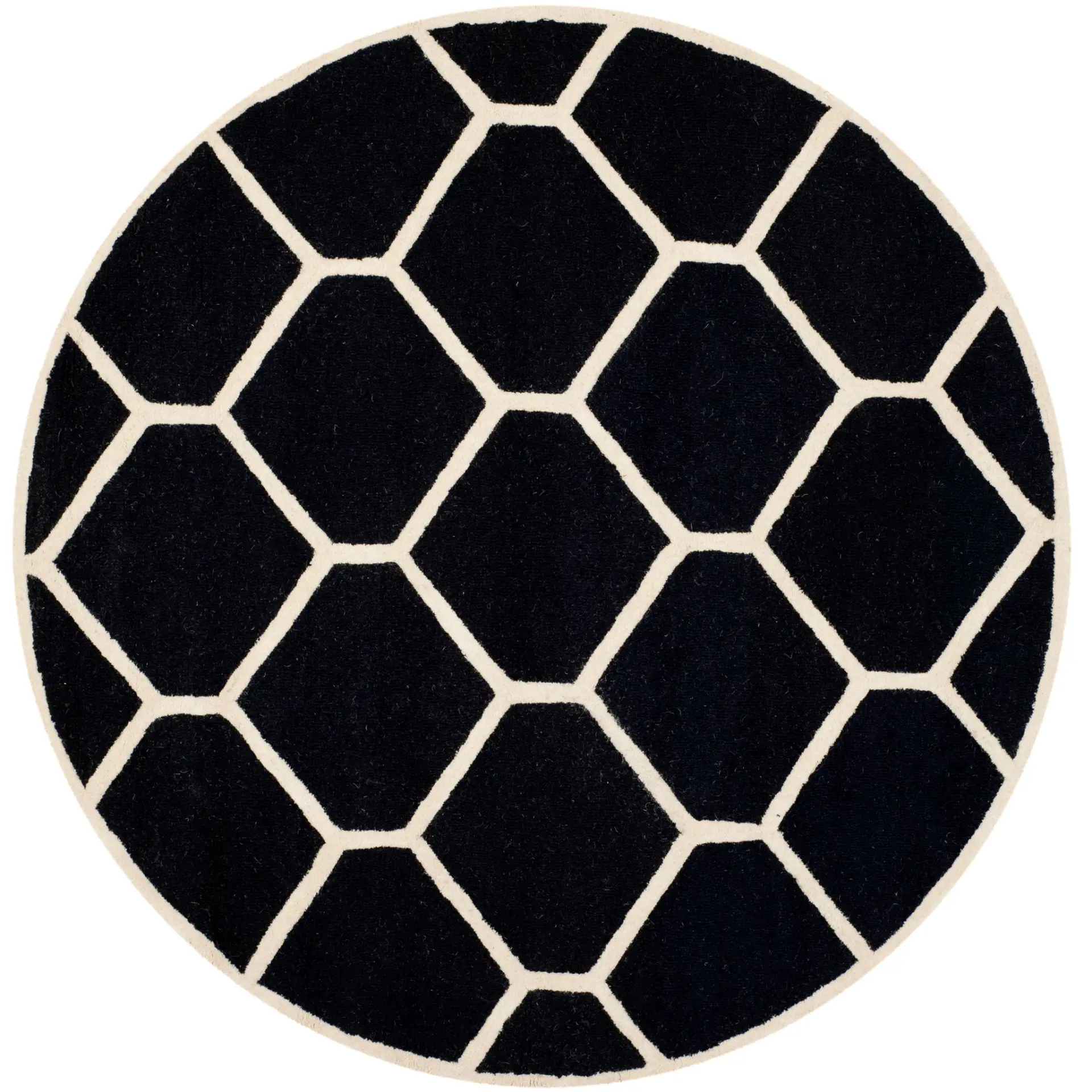 Cambridge Hexagon Trellis Hand-Tufted Wool Rug