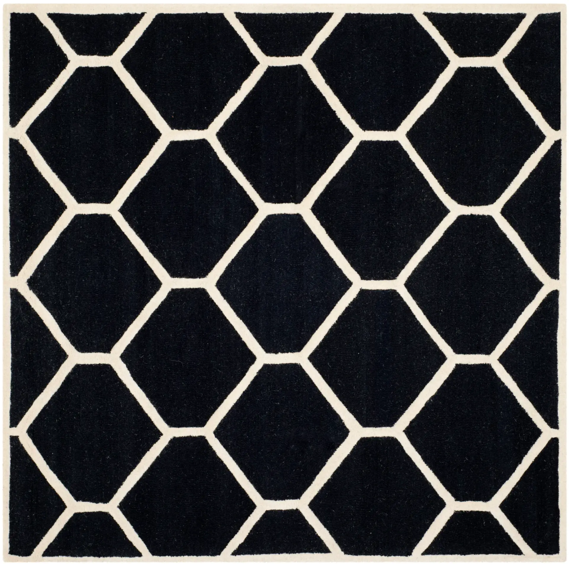 Cambridge Hexagon Trellis Hand-Tufted Wool Rug