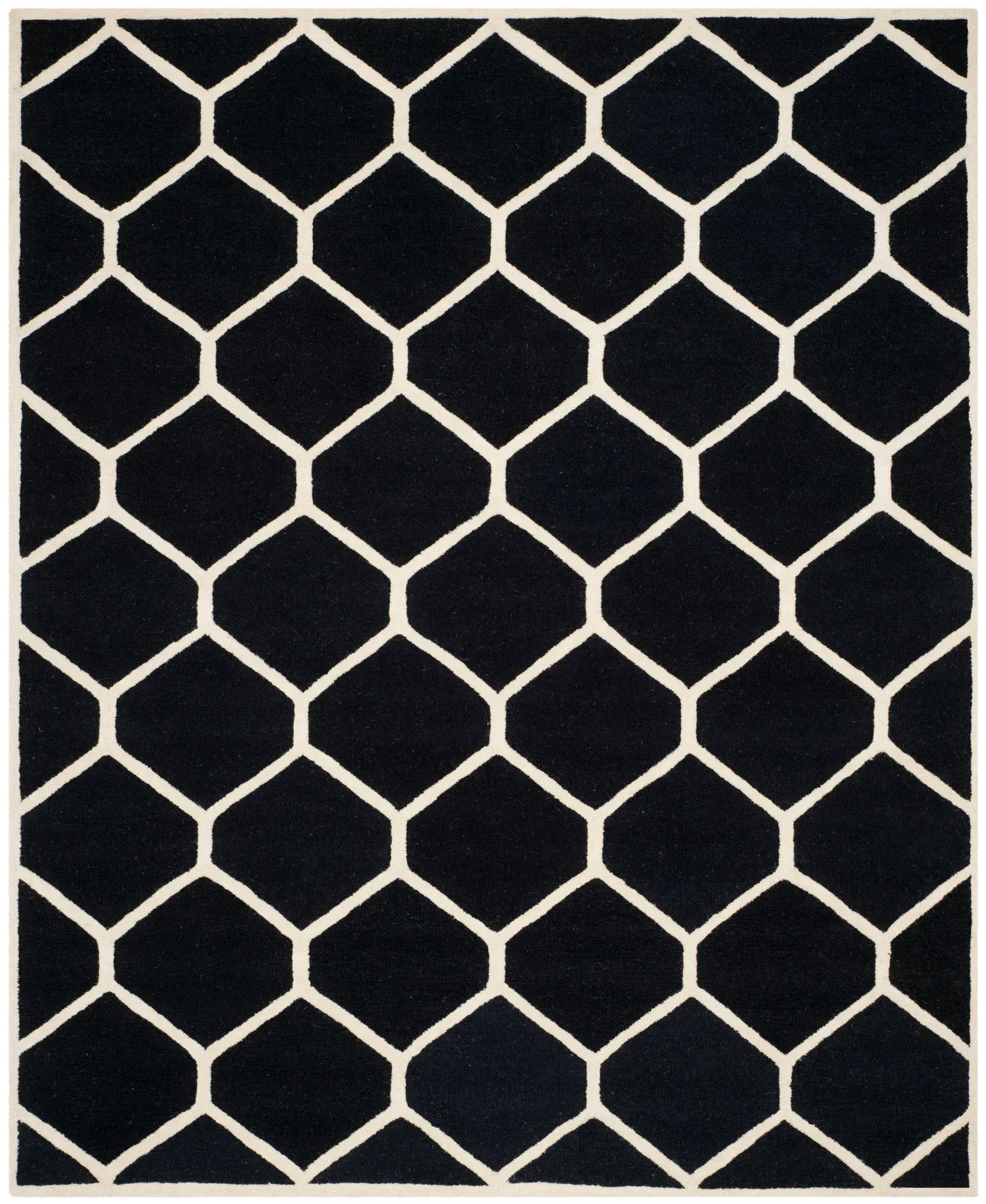 Cambridge Hexagon Trellis Hand-Tufted Wool Rug