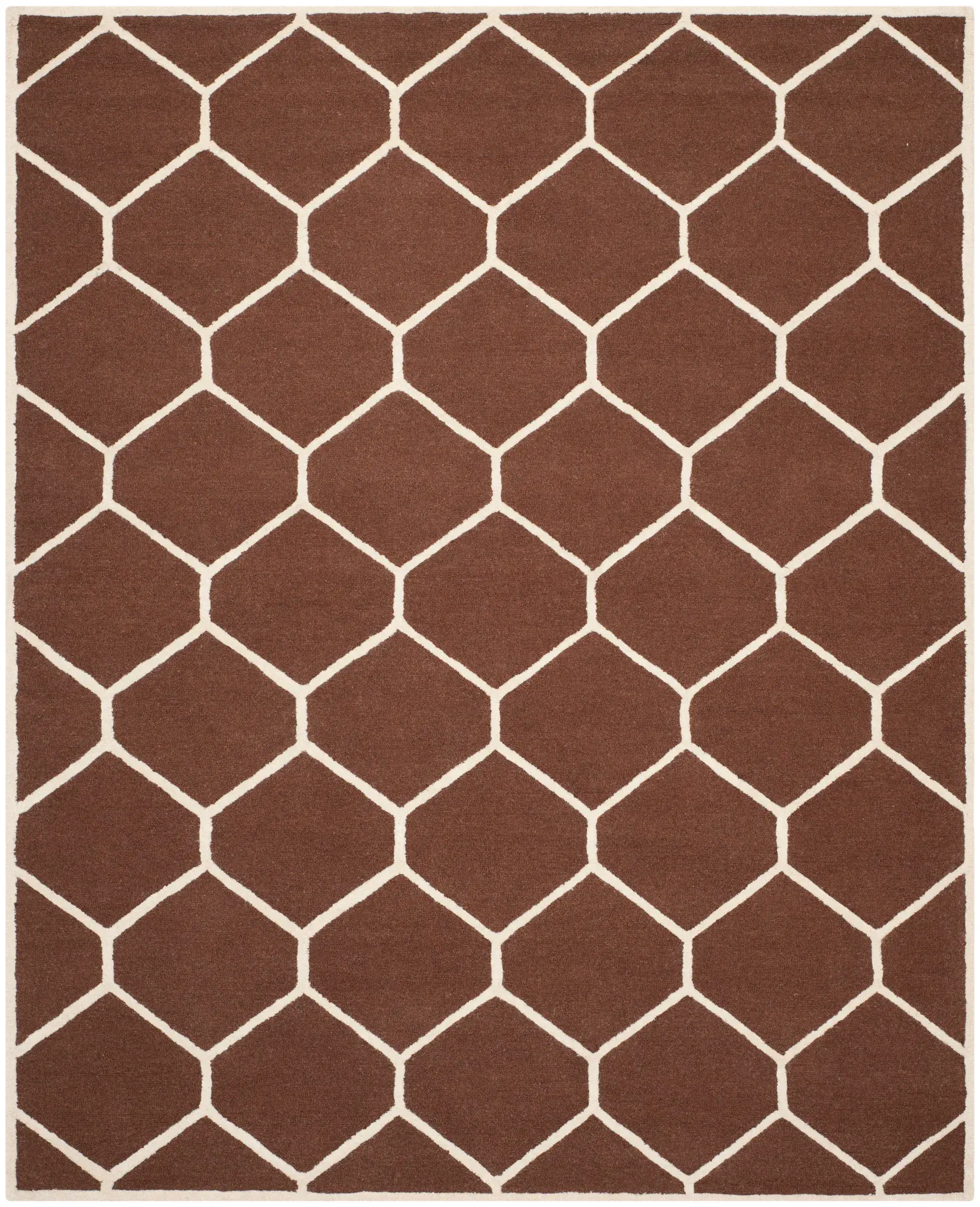 Cambridge Hexagon Trellis Hand-Tufted Wool Rug
