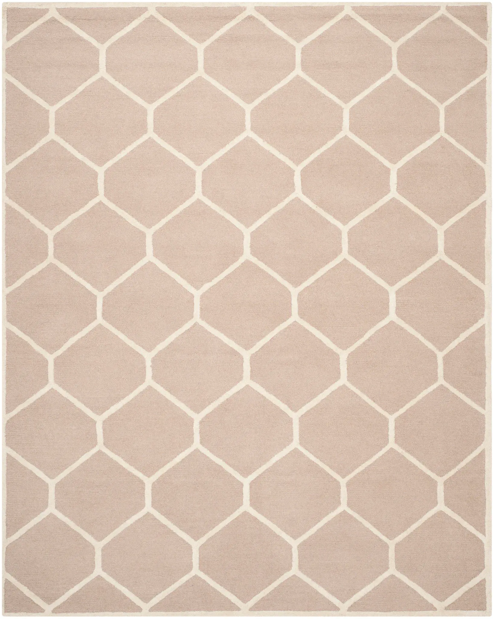 Cambridge Hexagon Trellis Hand-Tufted Wool Rug
