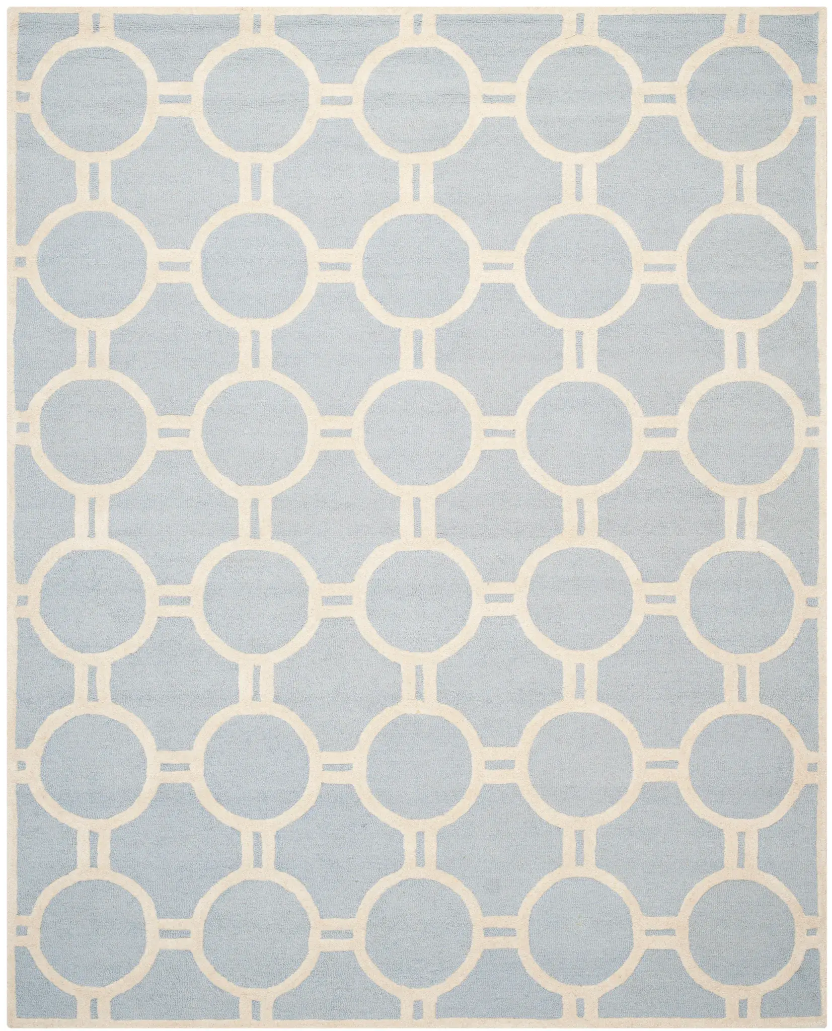 Cambridge Interlocking Rings Hand-Tufted Wool Rug