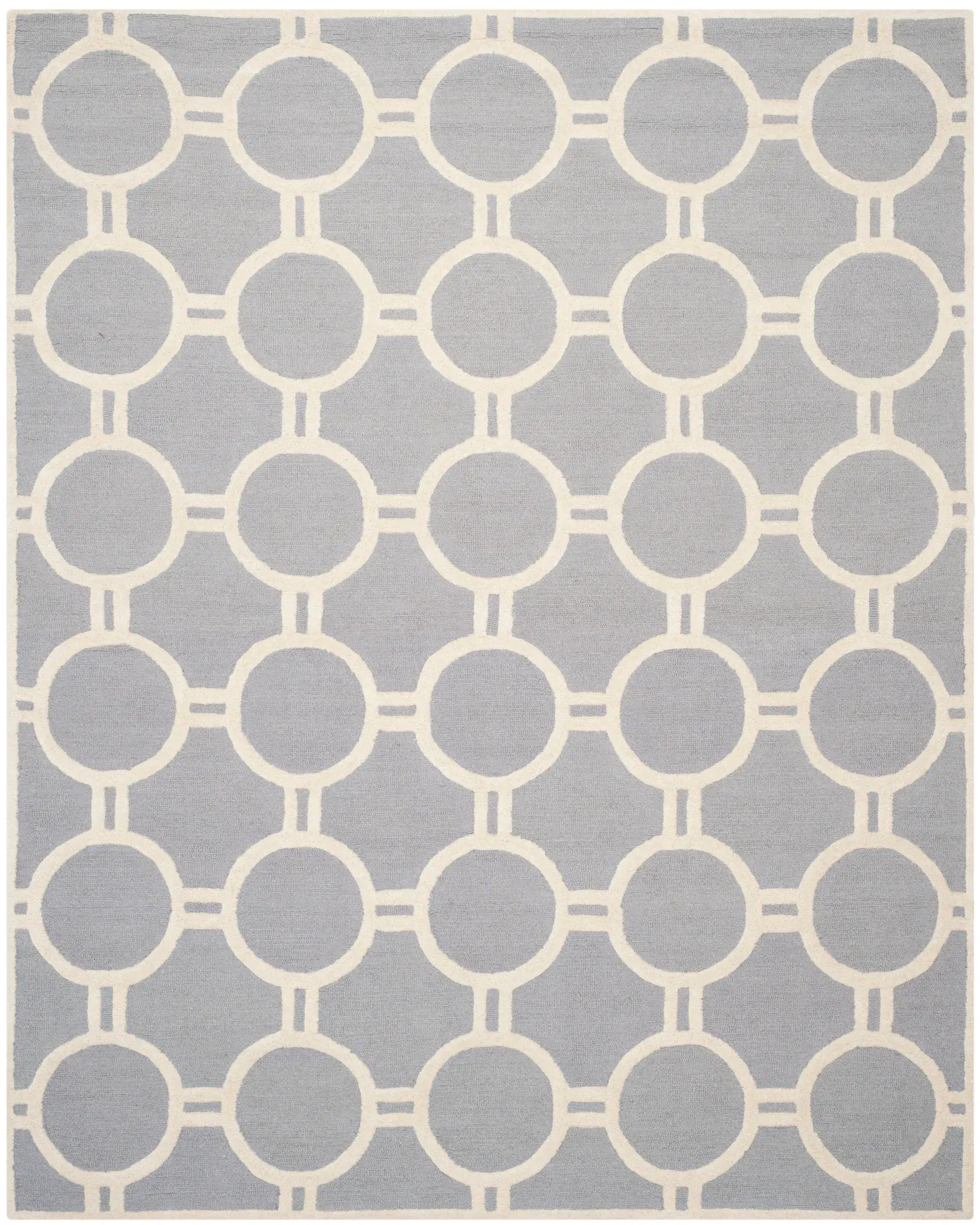 Cambridge Interlocking Rings Hand-Tufted Wool Rug