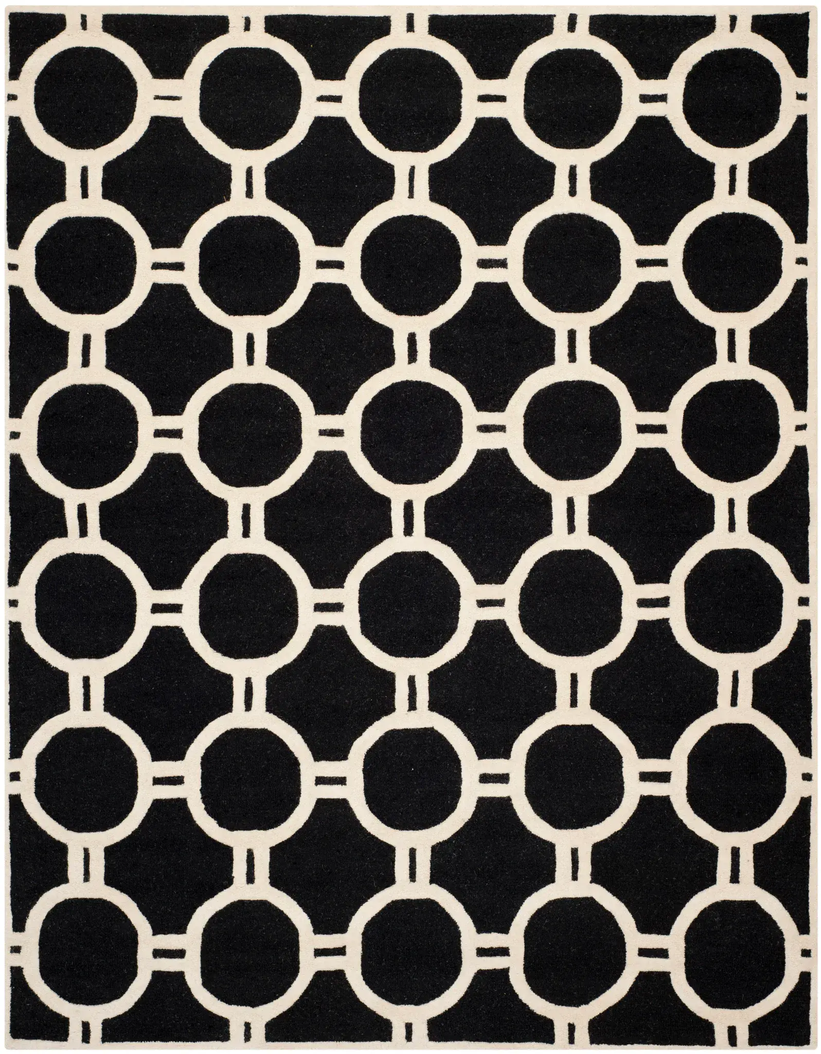 Cambridge Interlocking Rings Hand-Tufted Wool Rug