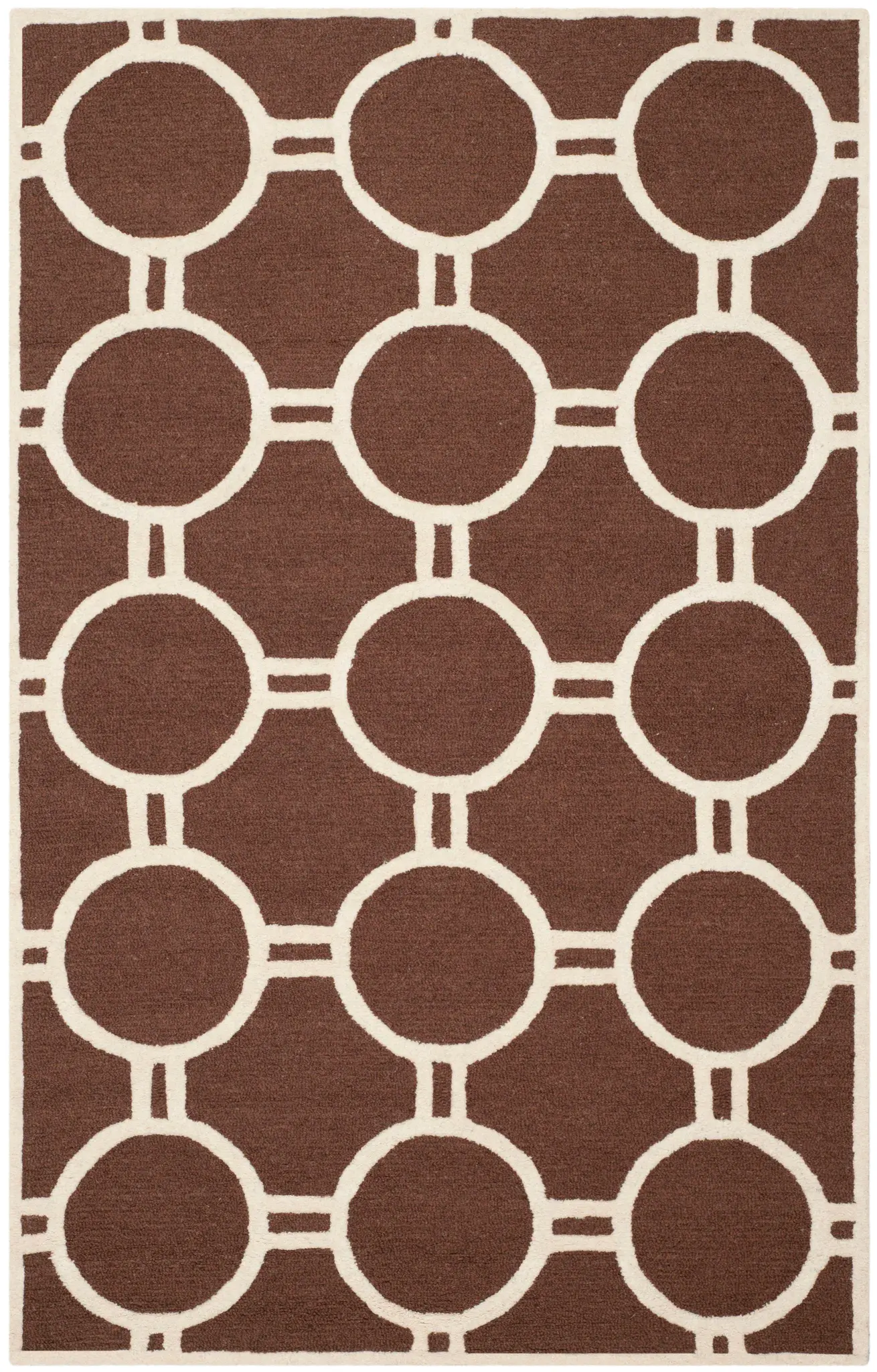 Cambridge Interlocking Rings Hand-Tufted Wool Rug