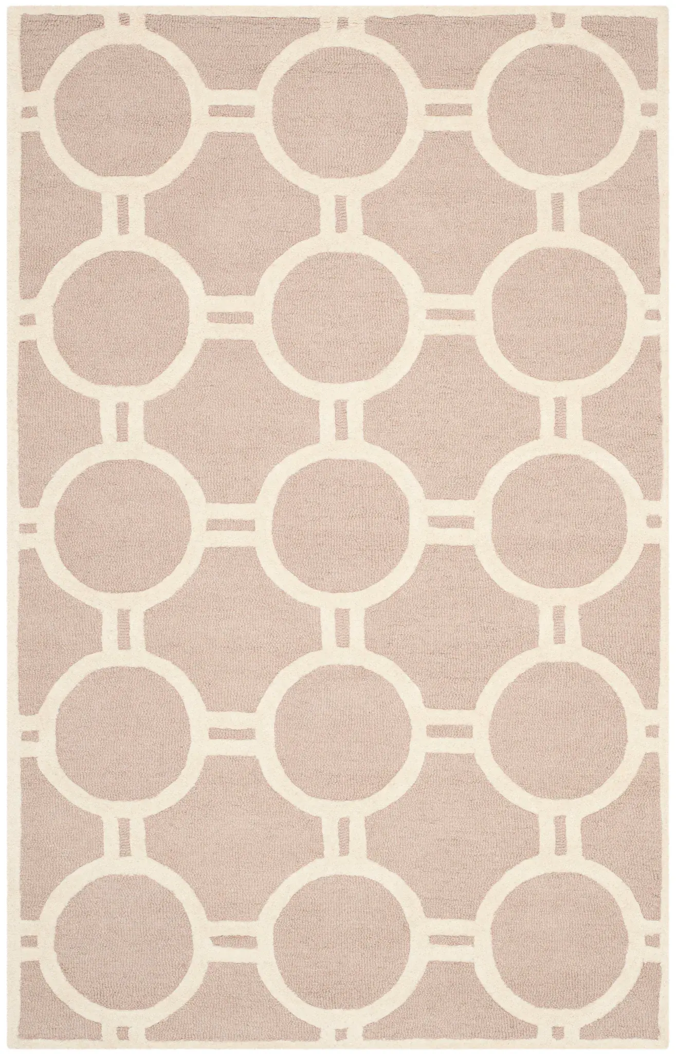 Cambridge Interlocking Rings Hand-Tufted Wool Rug