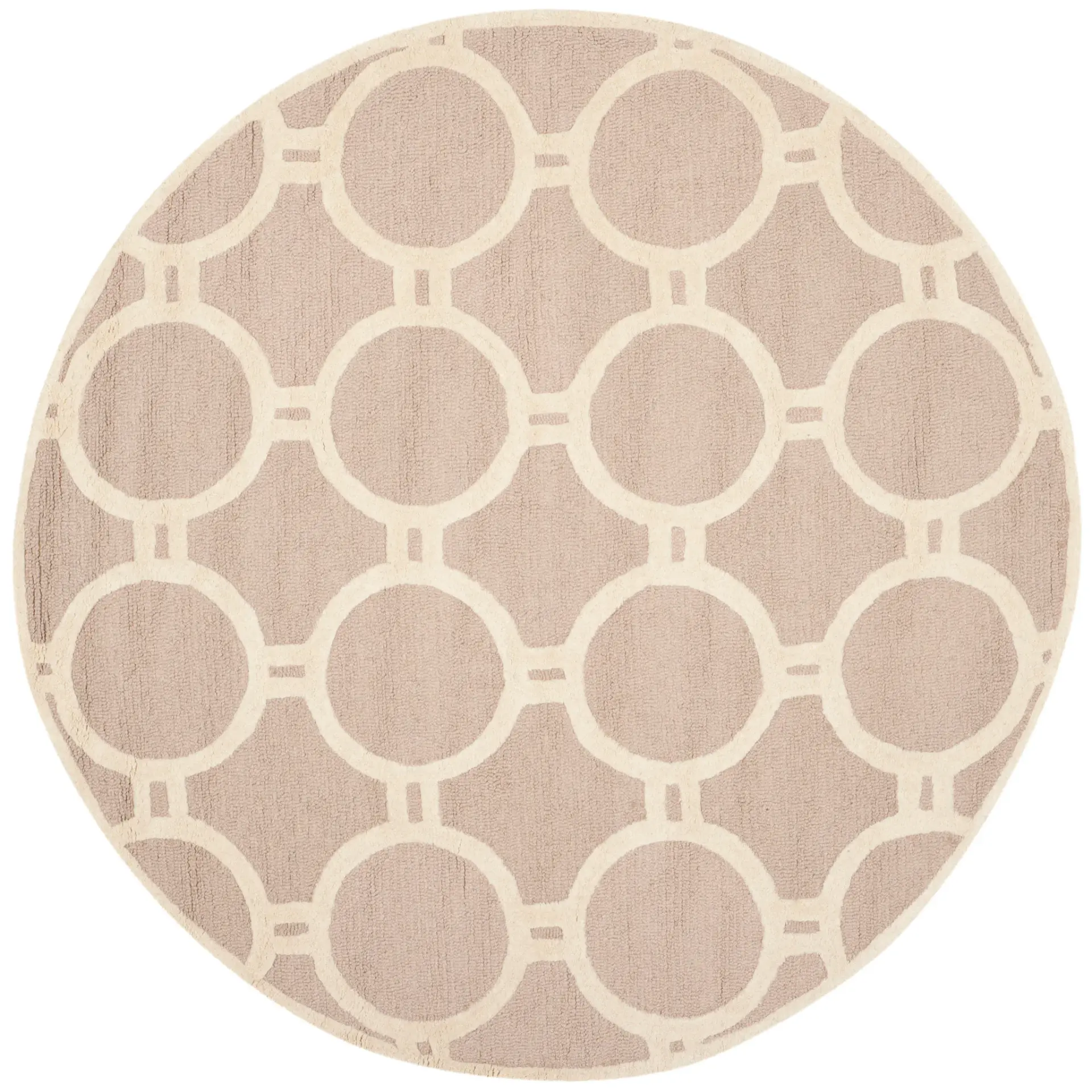 Cambridge Interlocking Rings Hand-Tufted Wool Rug