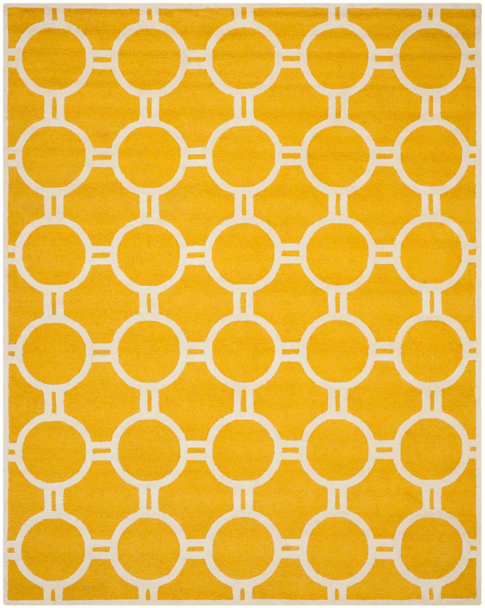 Cambridge Interlocking Rings Hand-Tufted Wool Rug