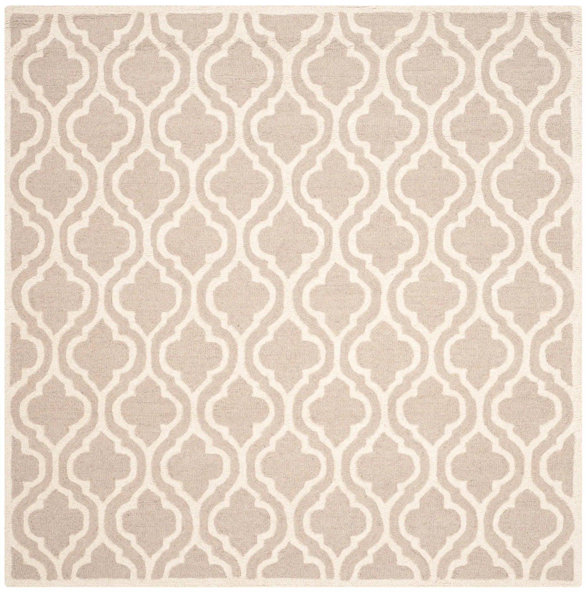 Cambridge Small-Scale Quatrefoil Hand-Tufted Wool Rug