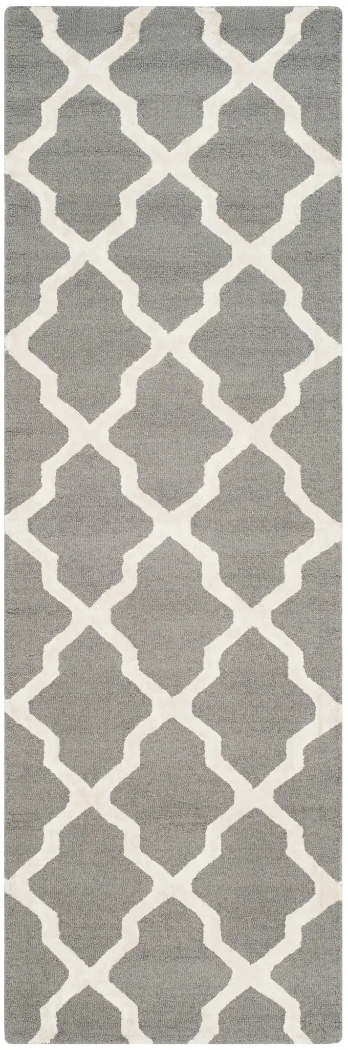 Cambridge Small-Scale Trellis Hand-Tufted Rug