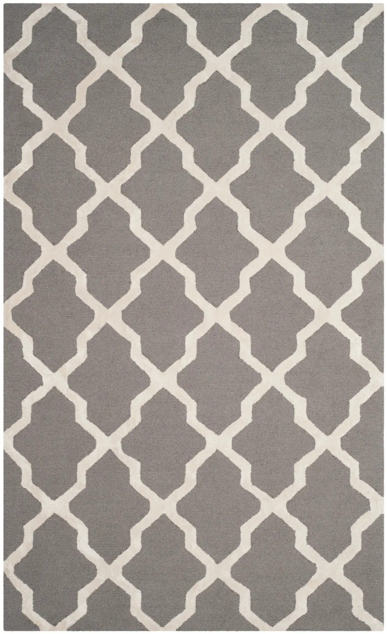 Cambridge Small-Scale Trellis Hand-Tufted Rug