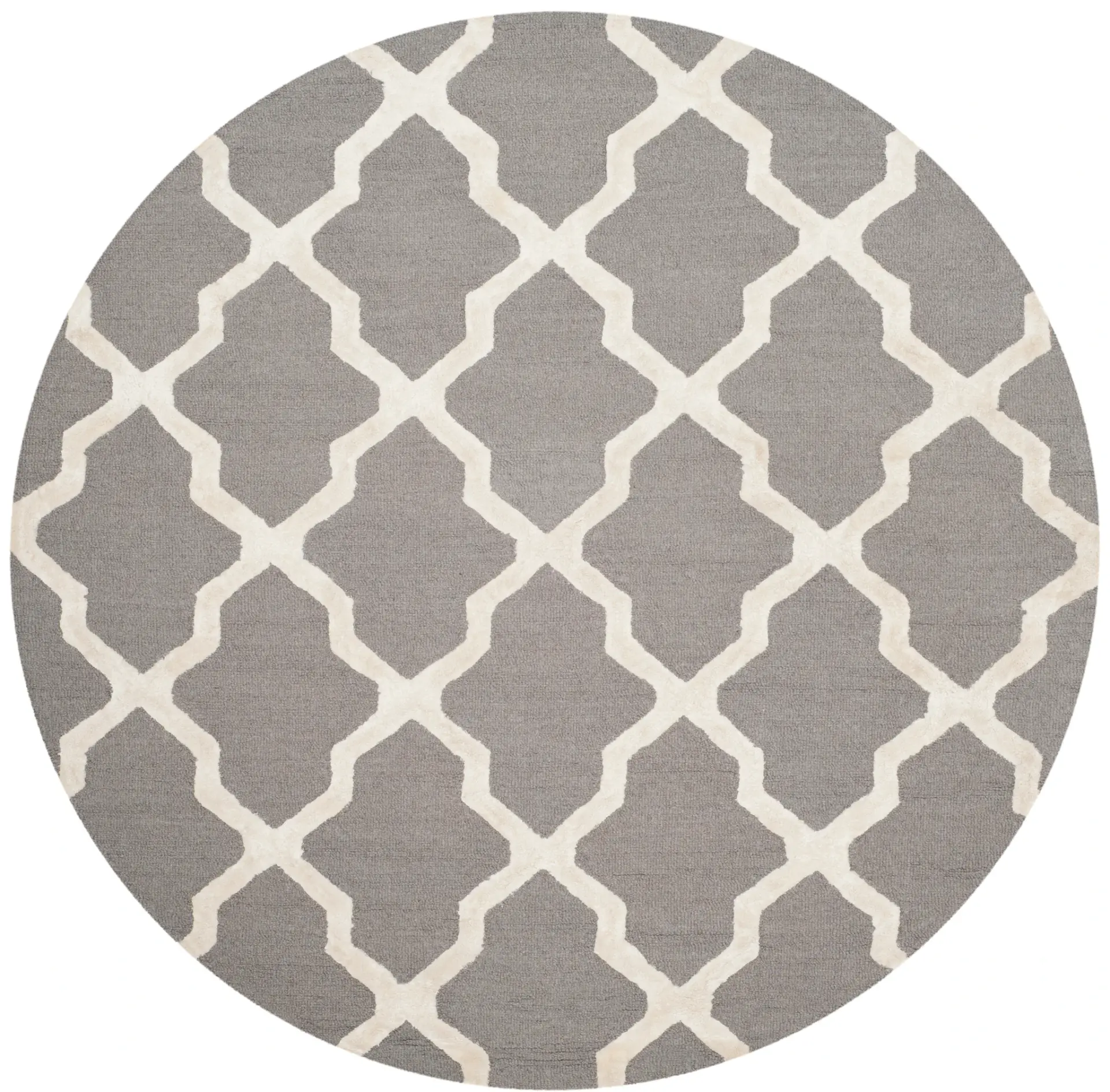 Cambridge Small-Scale Trellis Hand-Tufted Rug