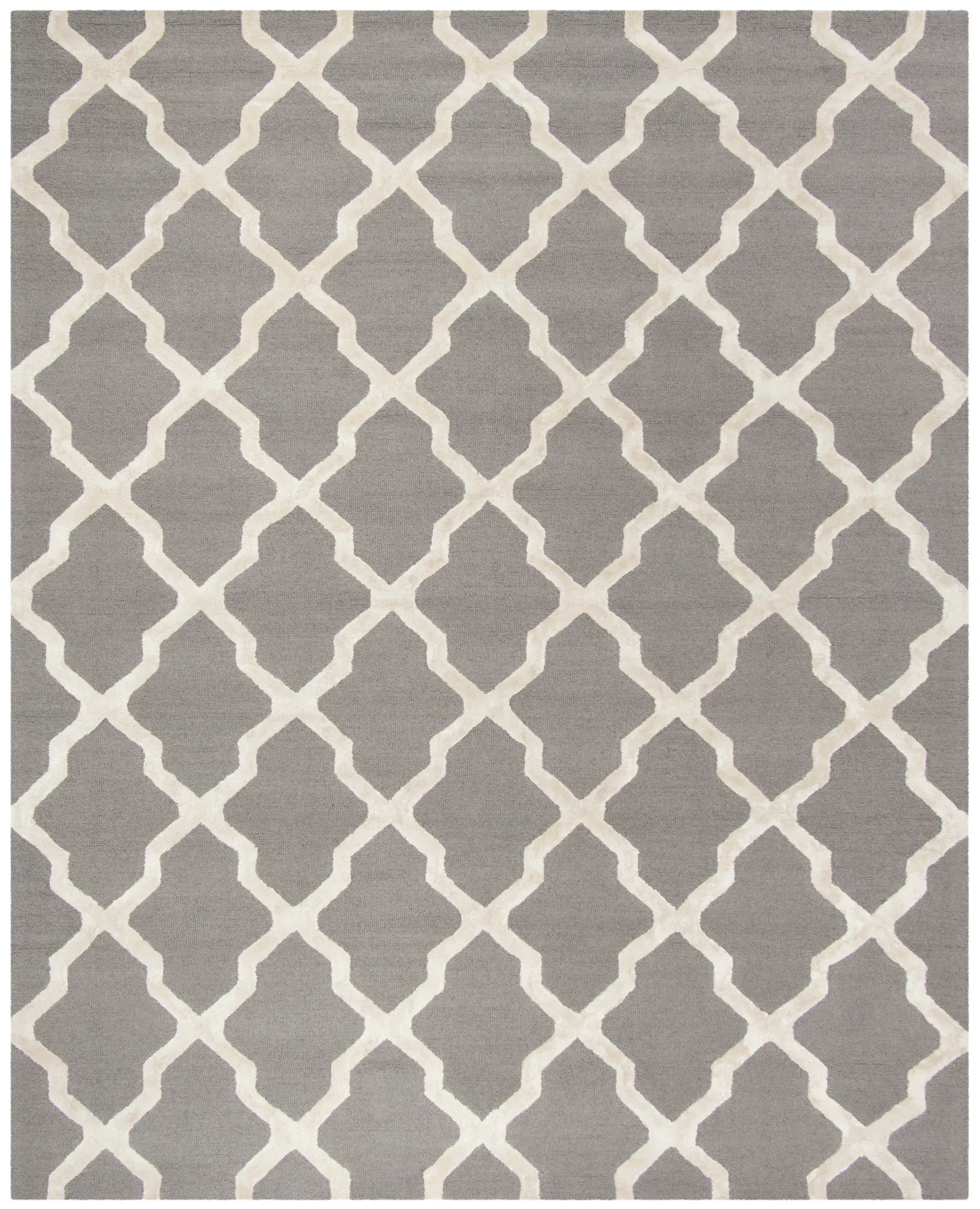 Cambridge Small-Scale Trellis Hand-Tufted Rug