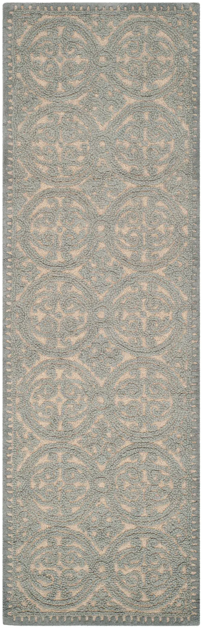 Cambridge Interlocking Medallion Hand-Tufted Wool Rug