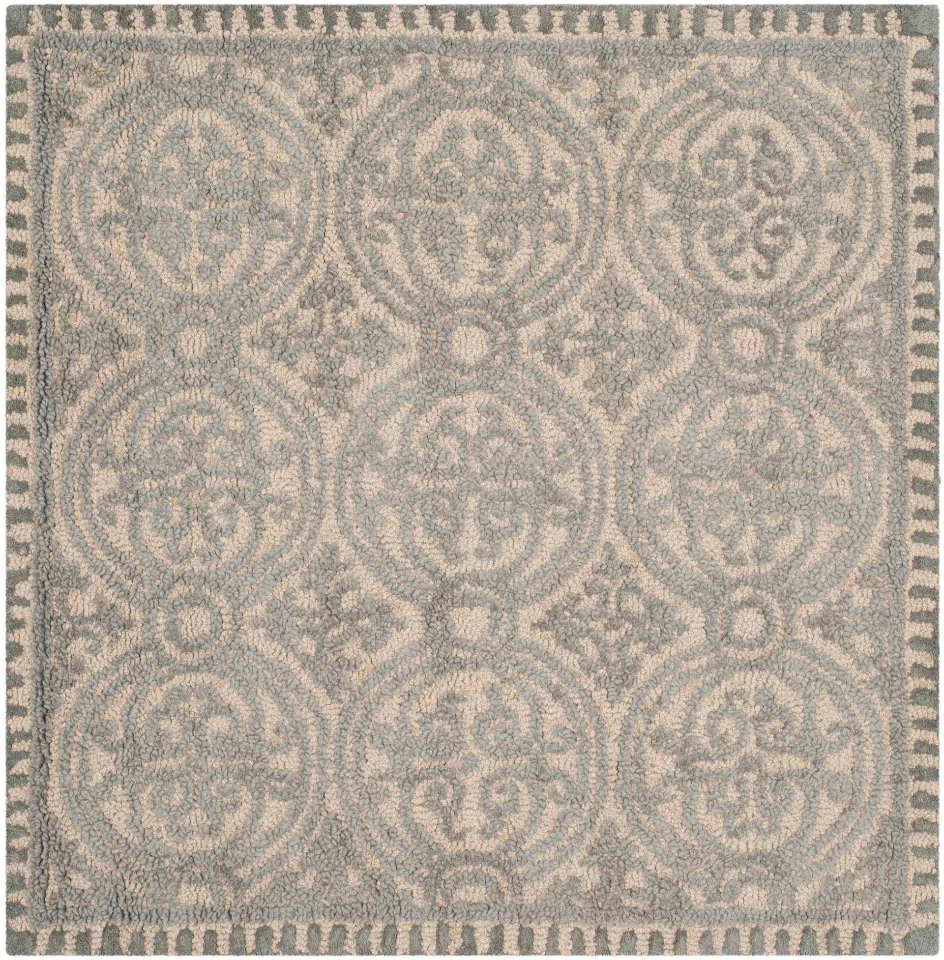 Cambridge Interlocking Medallion Hand-Tufted Wool Rug