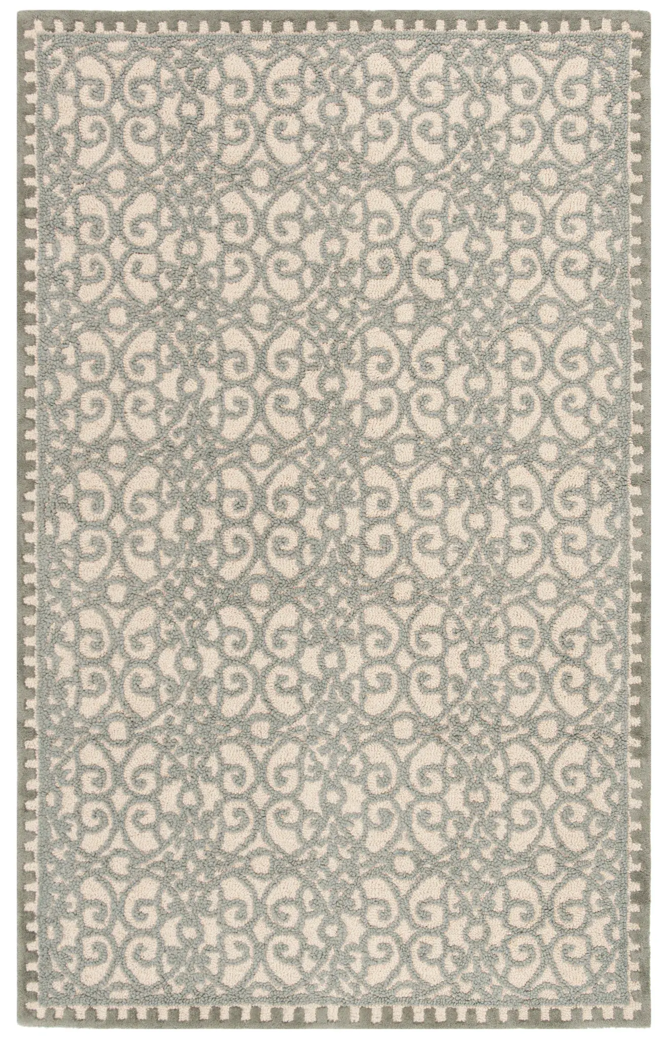Cambridge Scroll Trellis Hand-Tufted Wool Rug