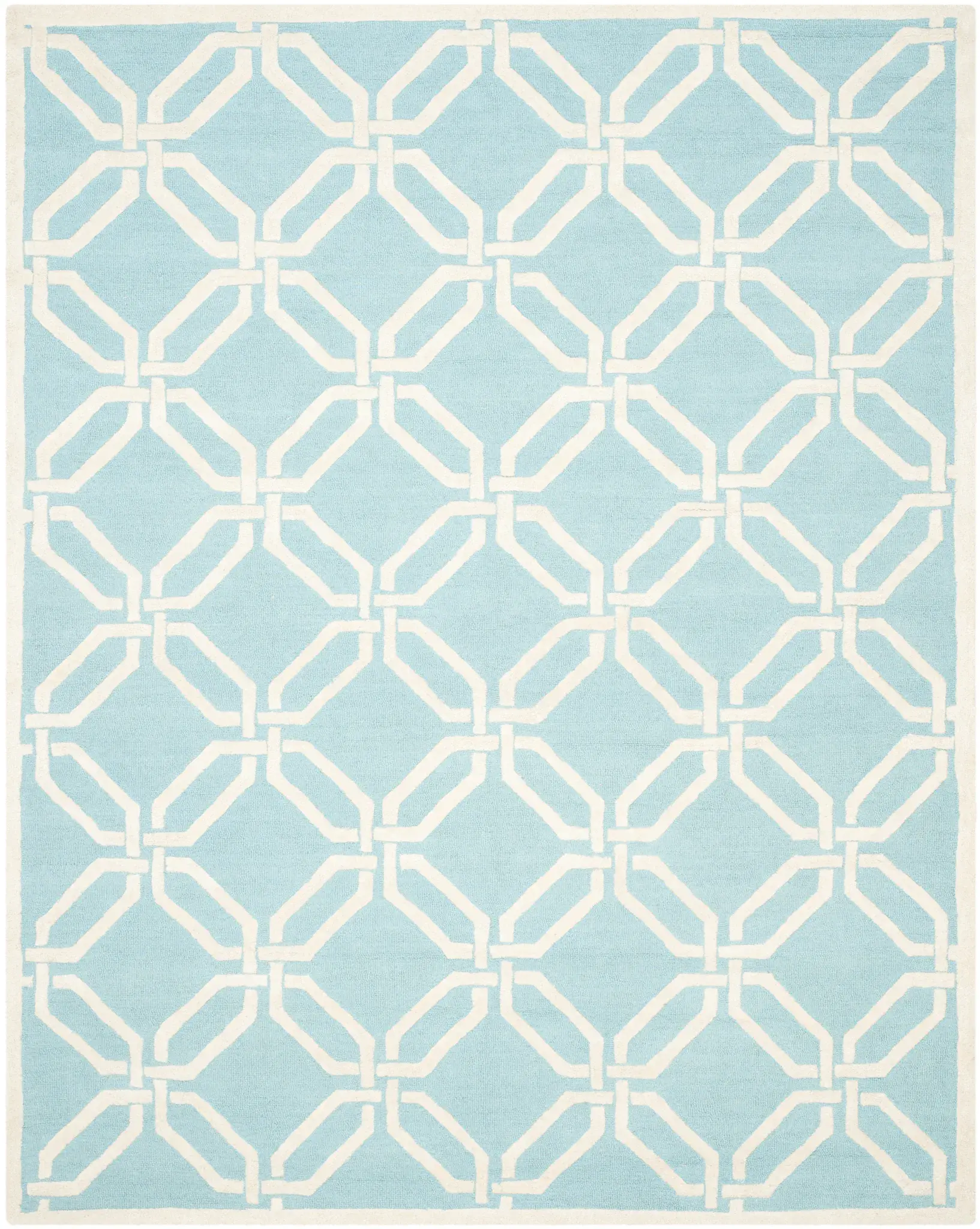 Cambridge Interlocking Octagon Hand-Tufted Wool Rug