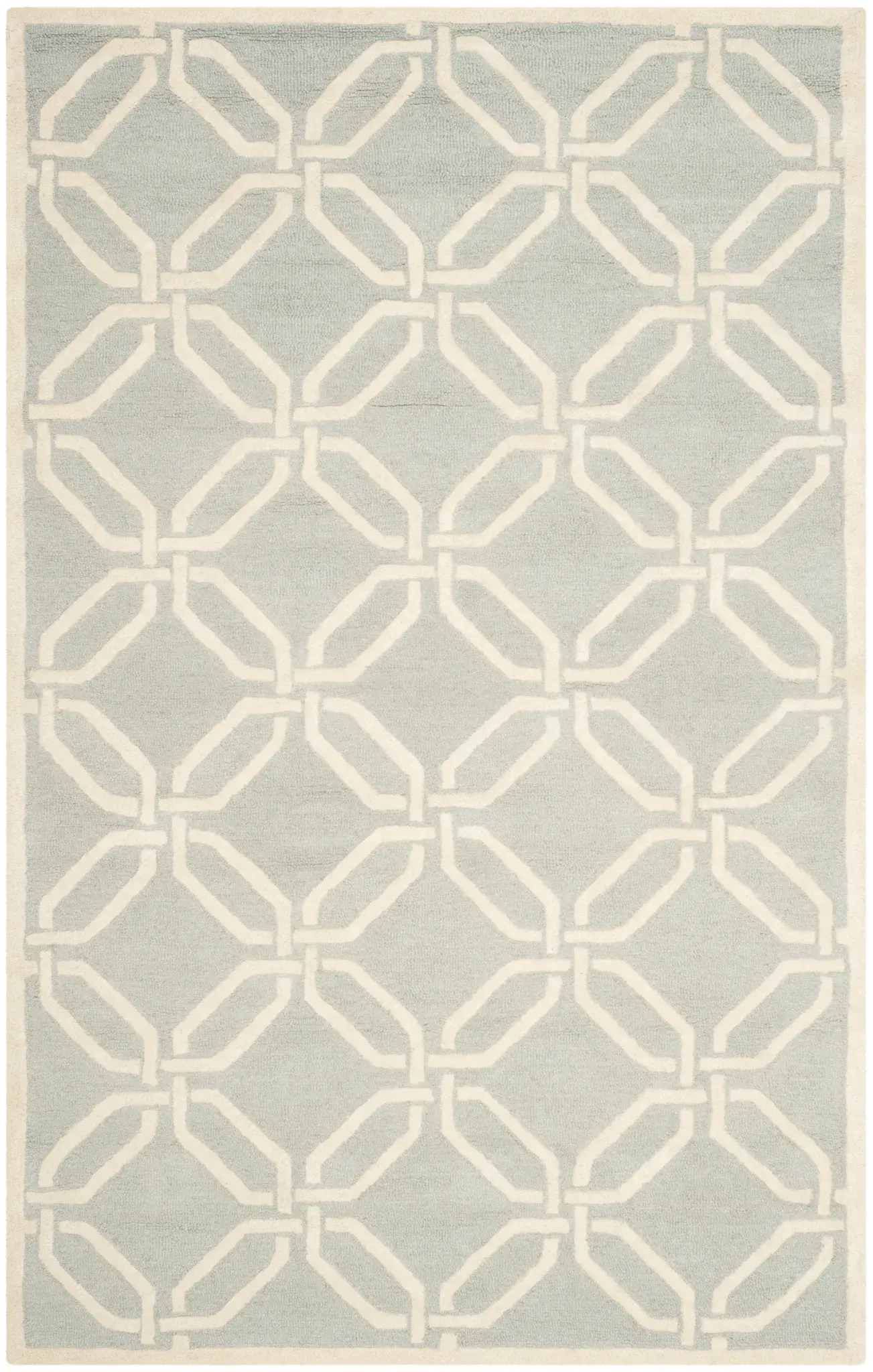 Cambridge Interlocking Octagon Hand-Tufted Wool Rug